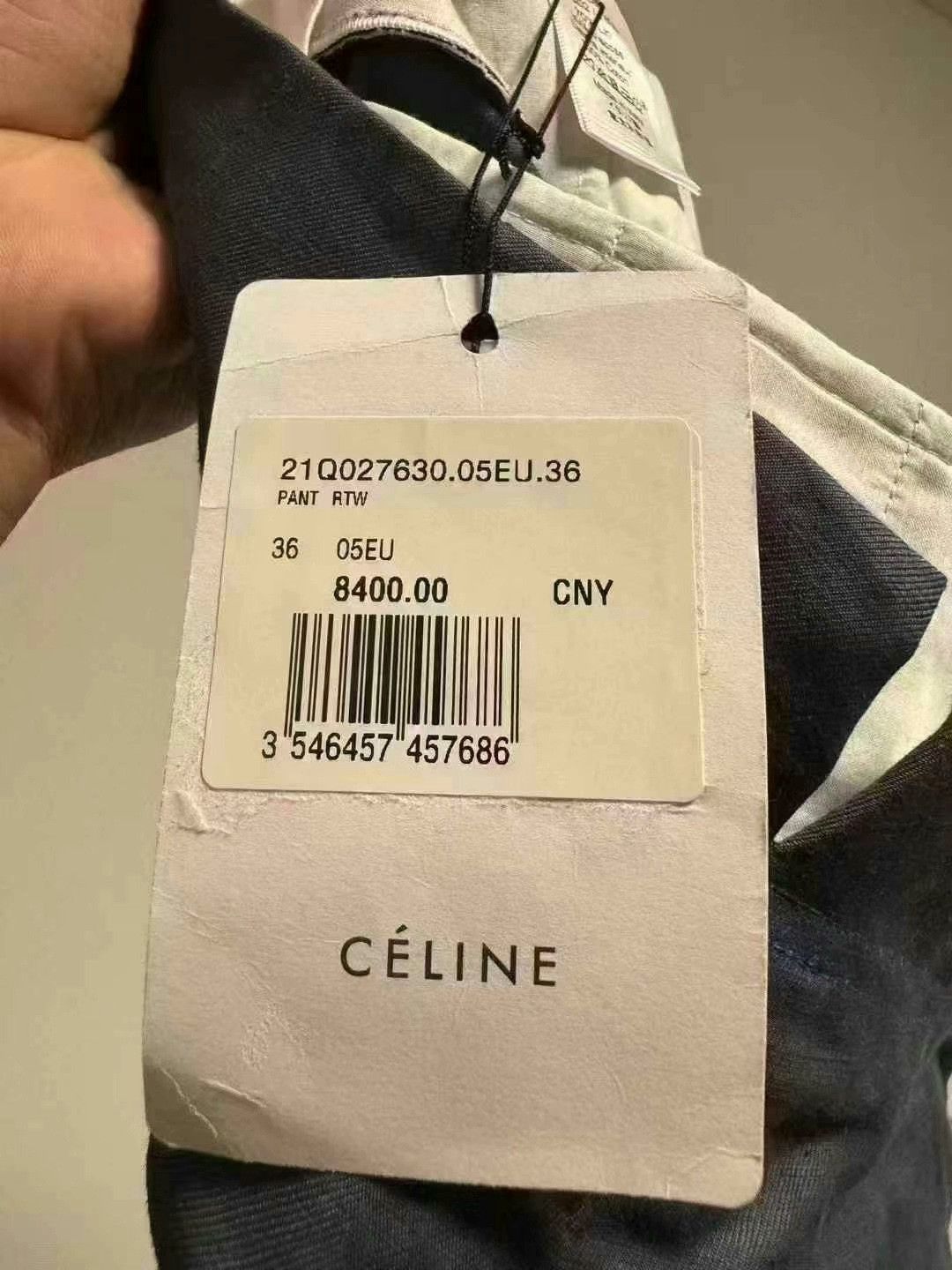 Celine celine wool wide-leg pants size 36 Size 36" / US 14 / IT 50 - 5 Thumbnail