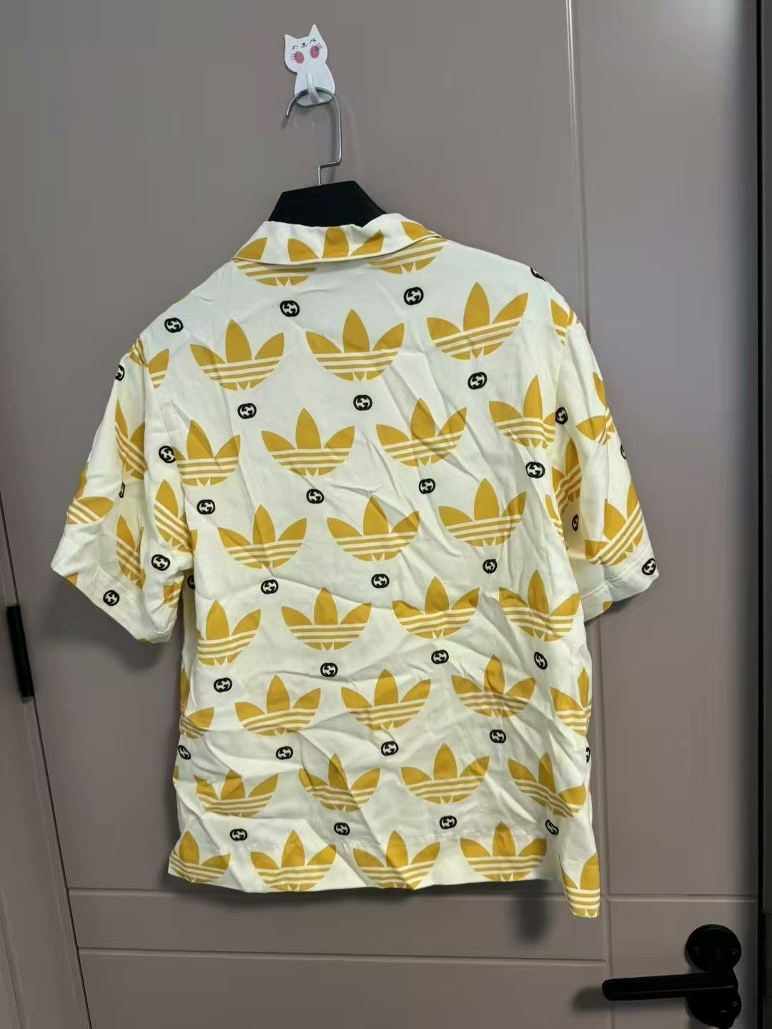 Gucci gucci x adidas yellow logo short sleeve shirt Size US L / EU 52-54 / 3 - 2 Thumbnail