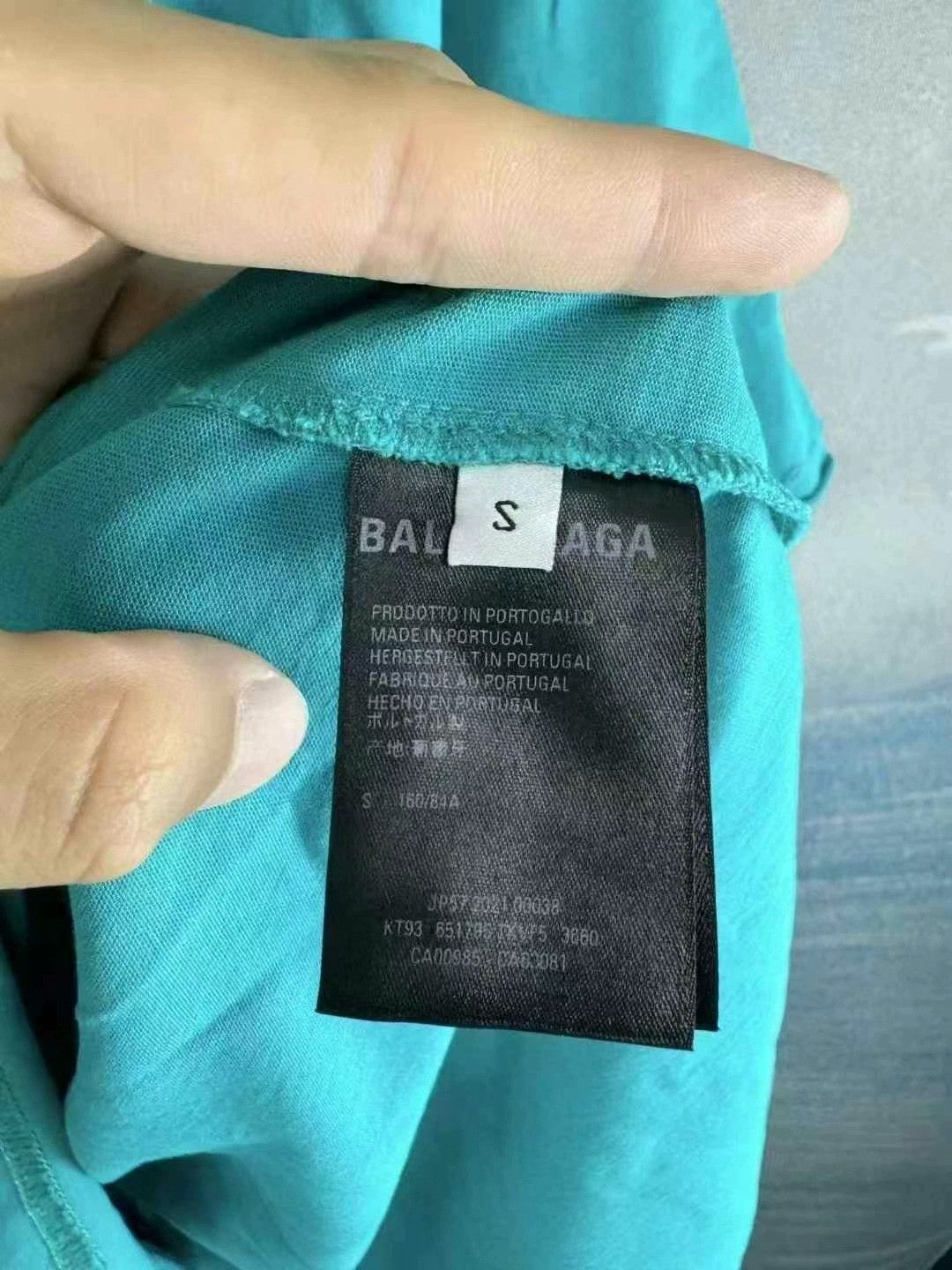 Balenciaga balenciaga lake green graphic short sleeve t-shirt Size US M / EU 48-50 / 2 - 3 Thumbnail