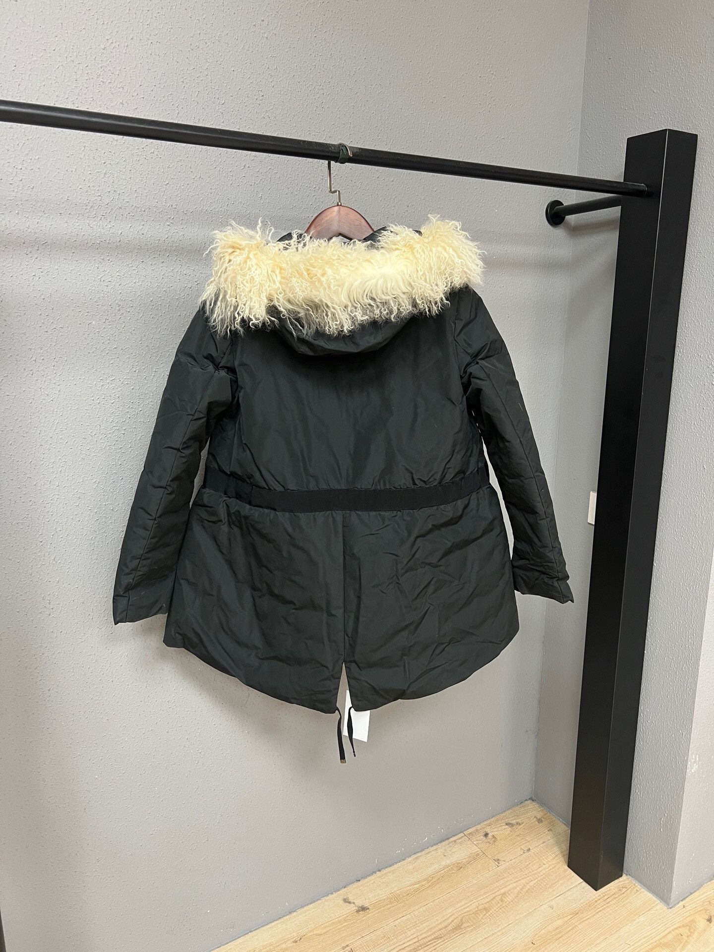 Moncler Moncler Black Fur Collar Down Jacket Size S / US 4 / IT 40 - 2 Thumbnail