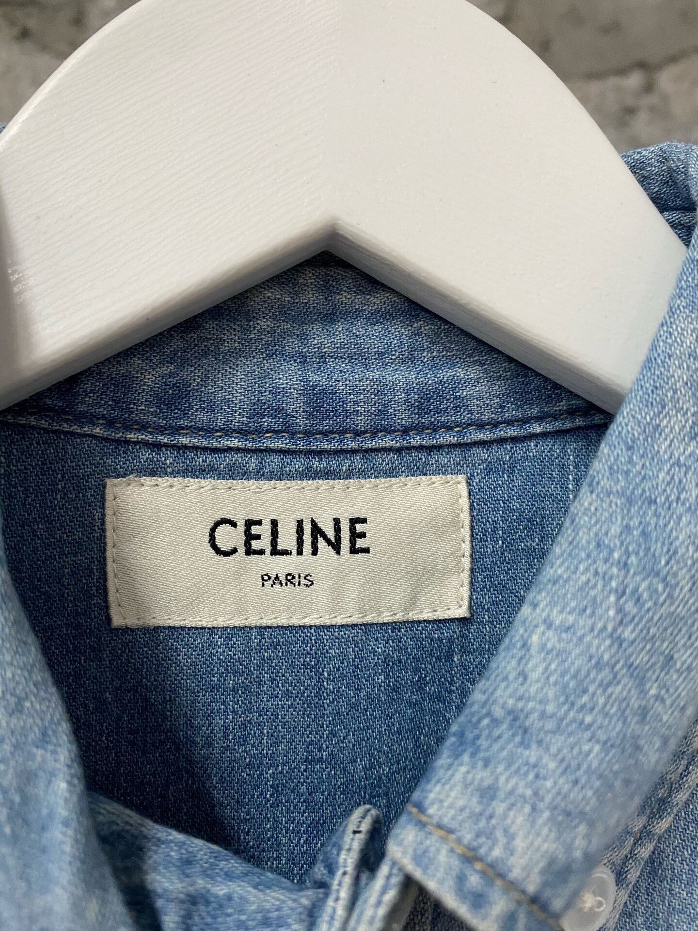Celine celine denim shirt with cropped design Size XS / US 0-2 / IT 36-38 - 6 Thumbnail