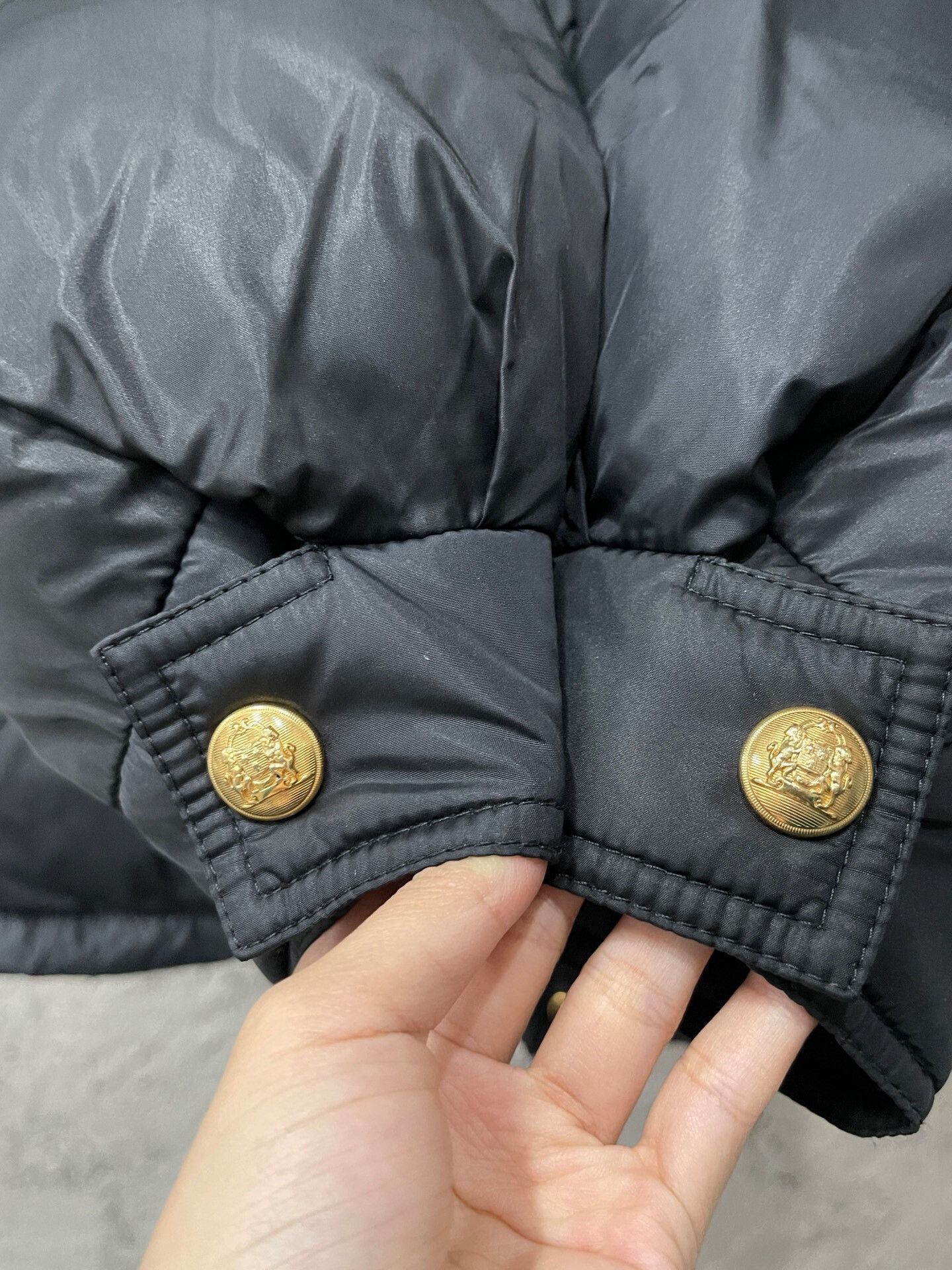 Celine black embroidered logo puffer jacket Size S / US 4 / IT 40 - 6 Thumbnail