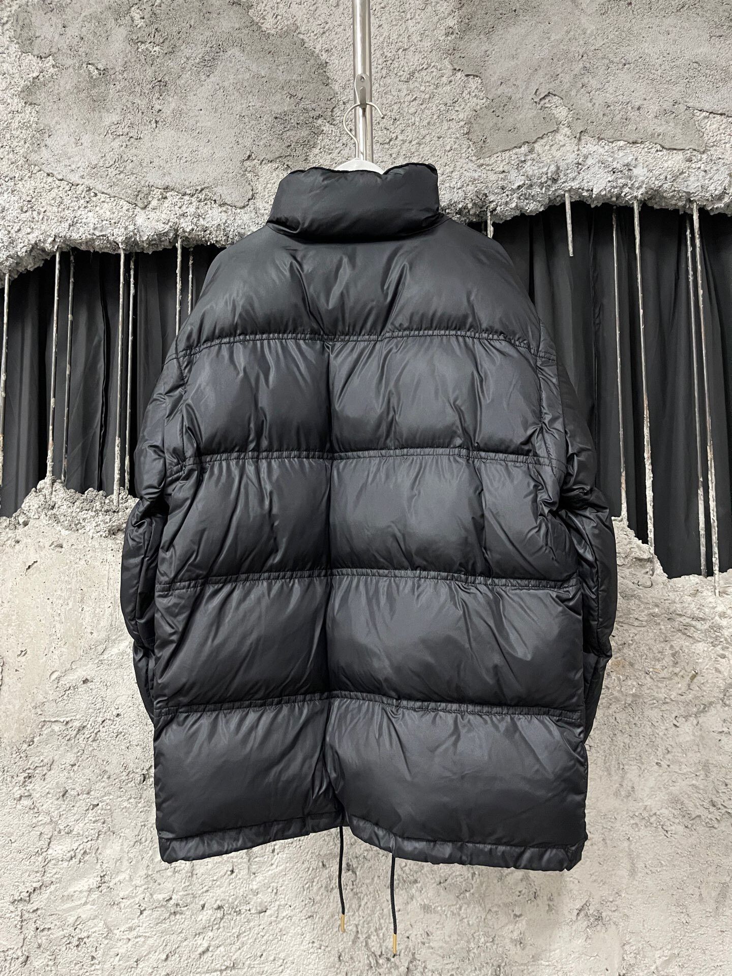Celine black embroidered logo puffer jacket Size S / US 4 / IT 40 - 2 Thumbnail