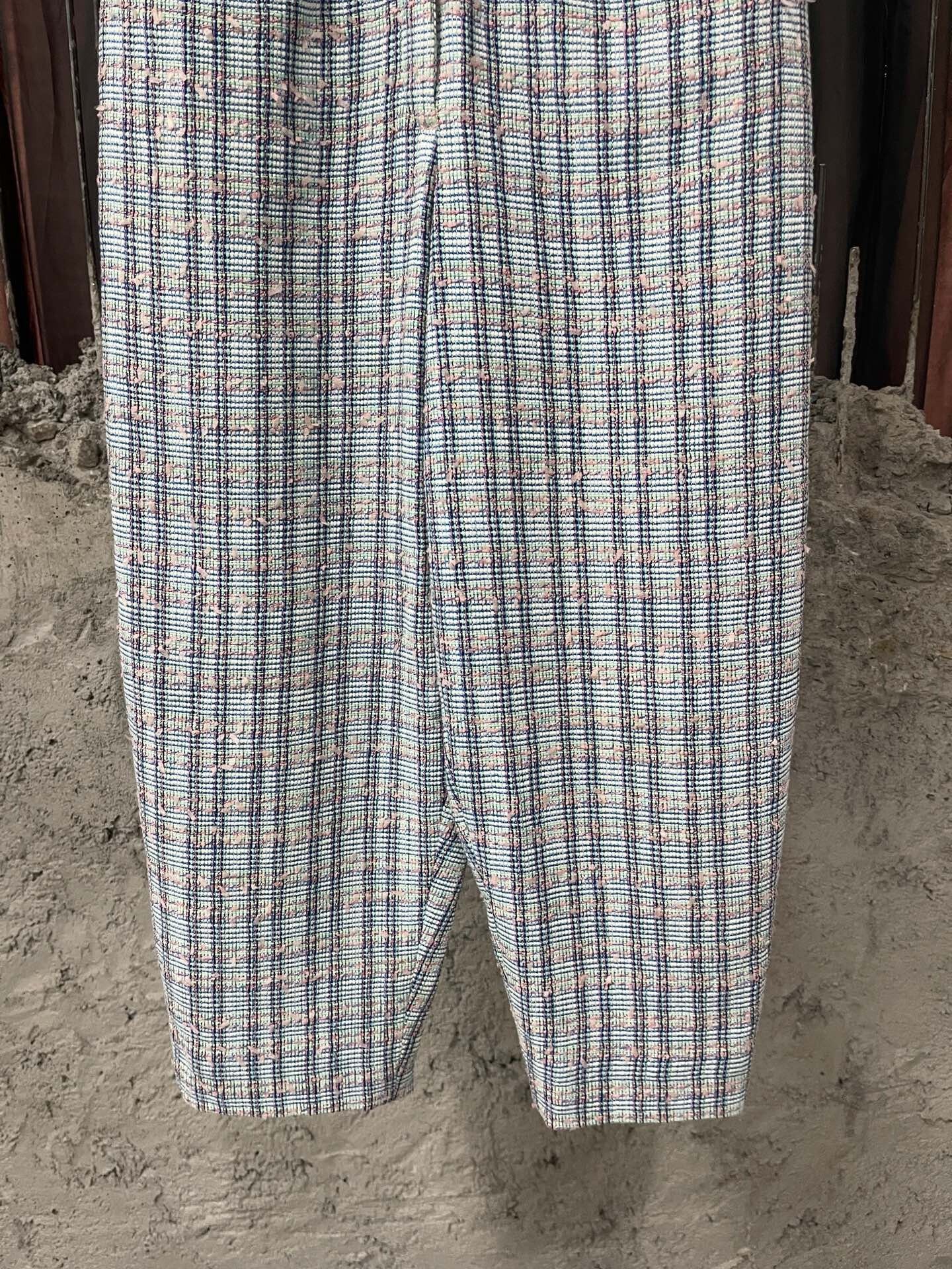 Chanel Chanel Plaid Carrot Pants Size 36 Size 36" / US 14 / IT 50 - 4 Thumbnail