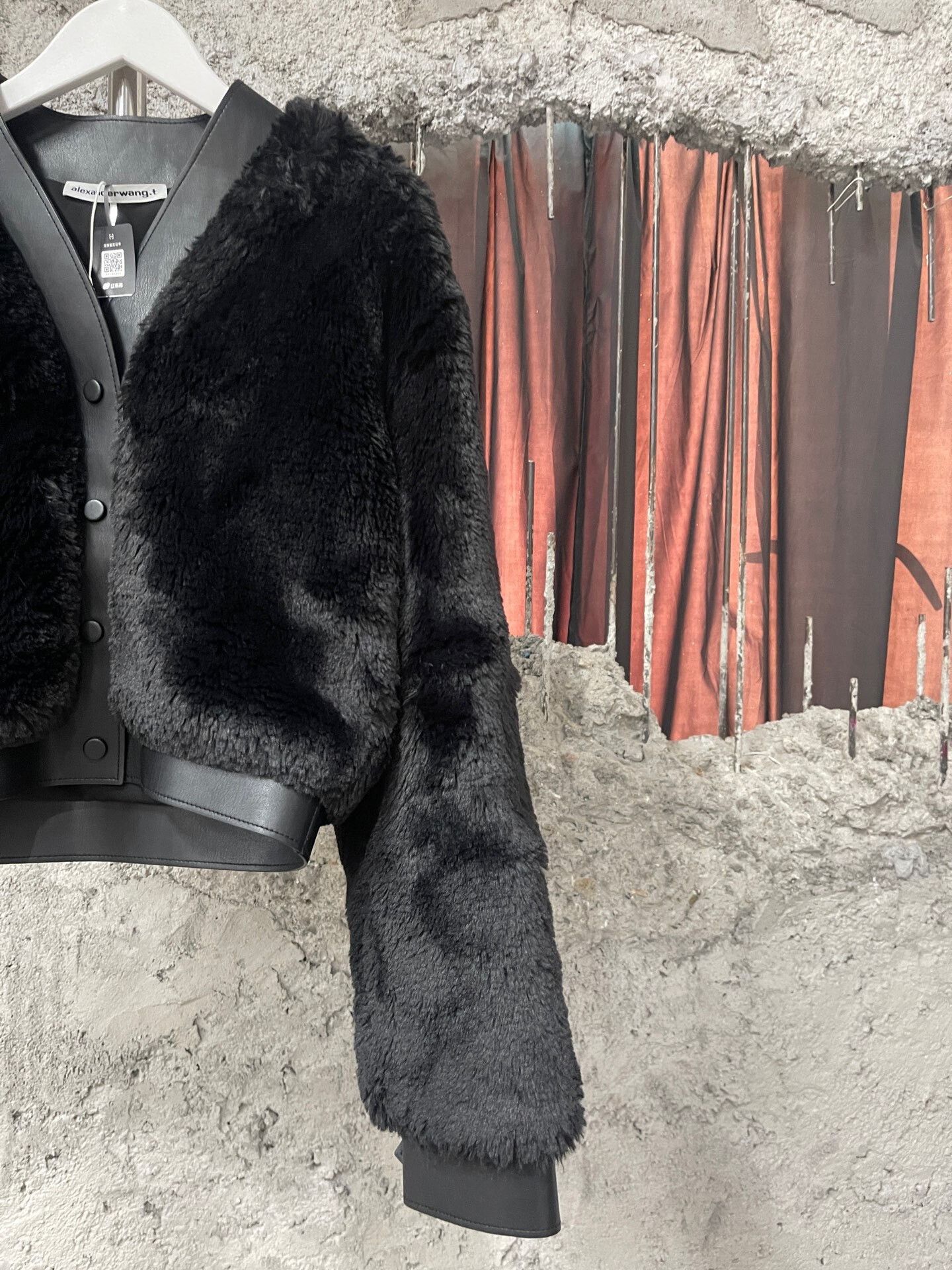 Alexander Wang black fur jacket by Alexander Wang Size S / US 4 / IT 40 - 4 Thumbnail