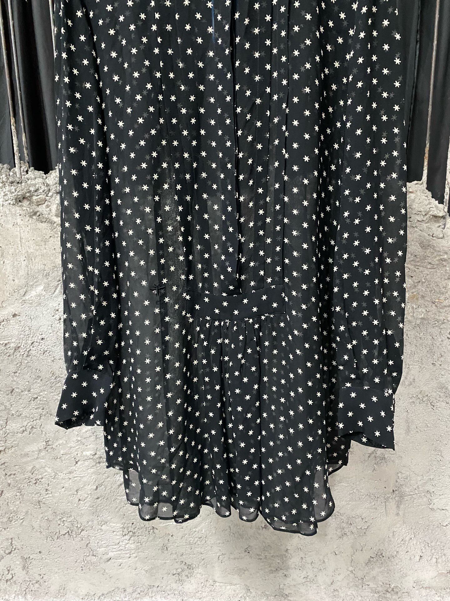 Dior black silk polka dot shirt by Dior Size XS / US 0-2 / IT 36-38 - 4 Thumbnail