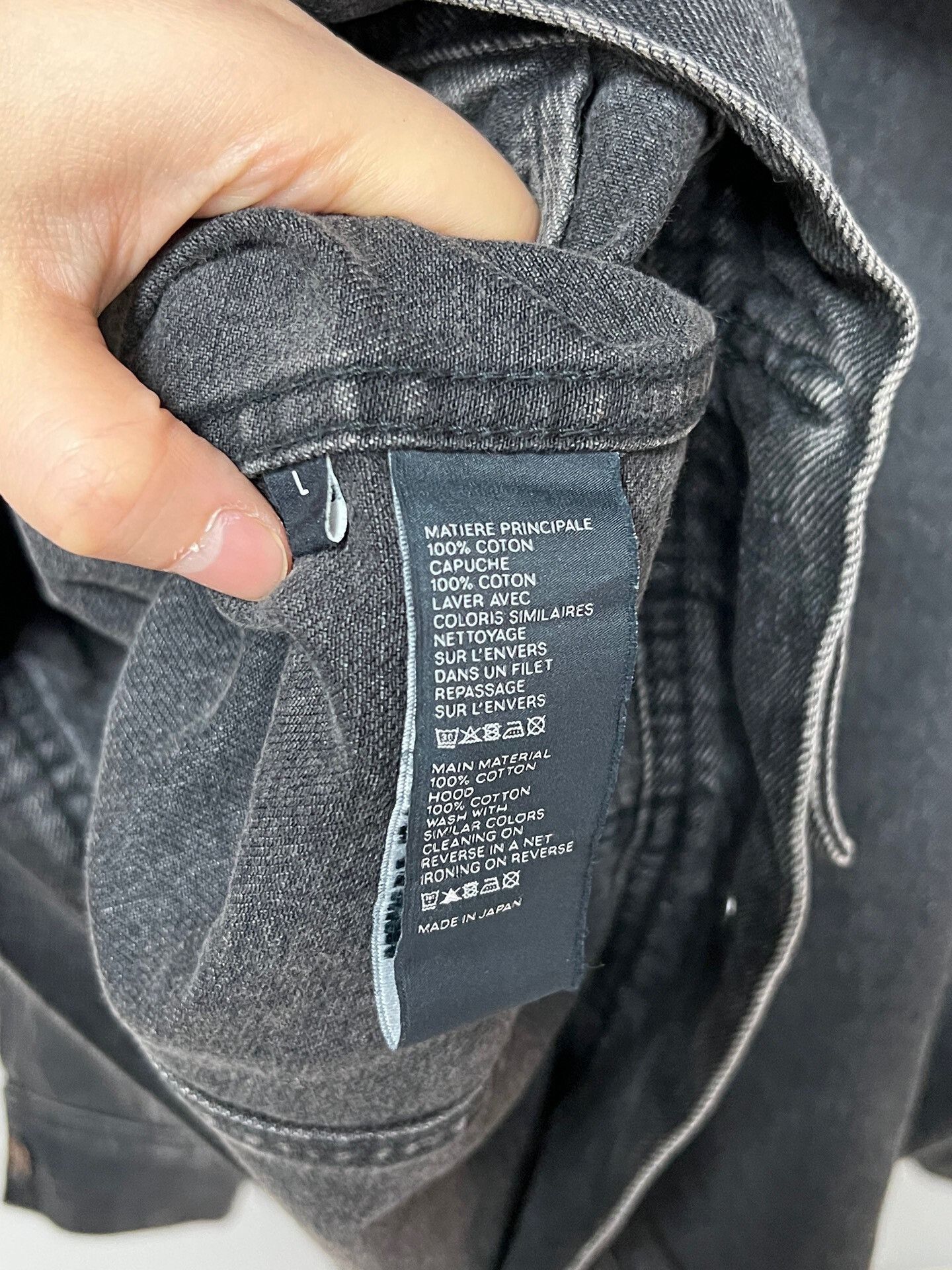 Celine black denim hoodie jacket by Celine Size US L / EU 52-54 / 3 - 3 Thumbnail