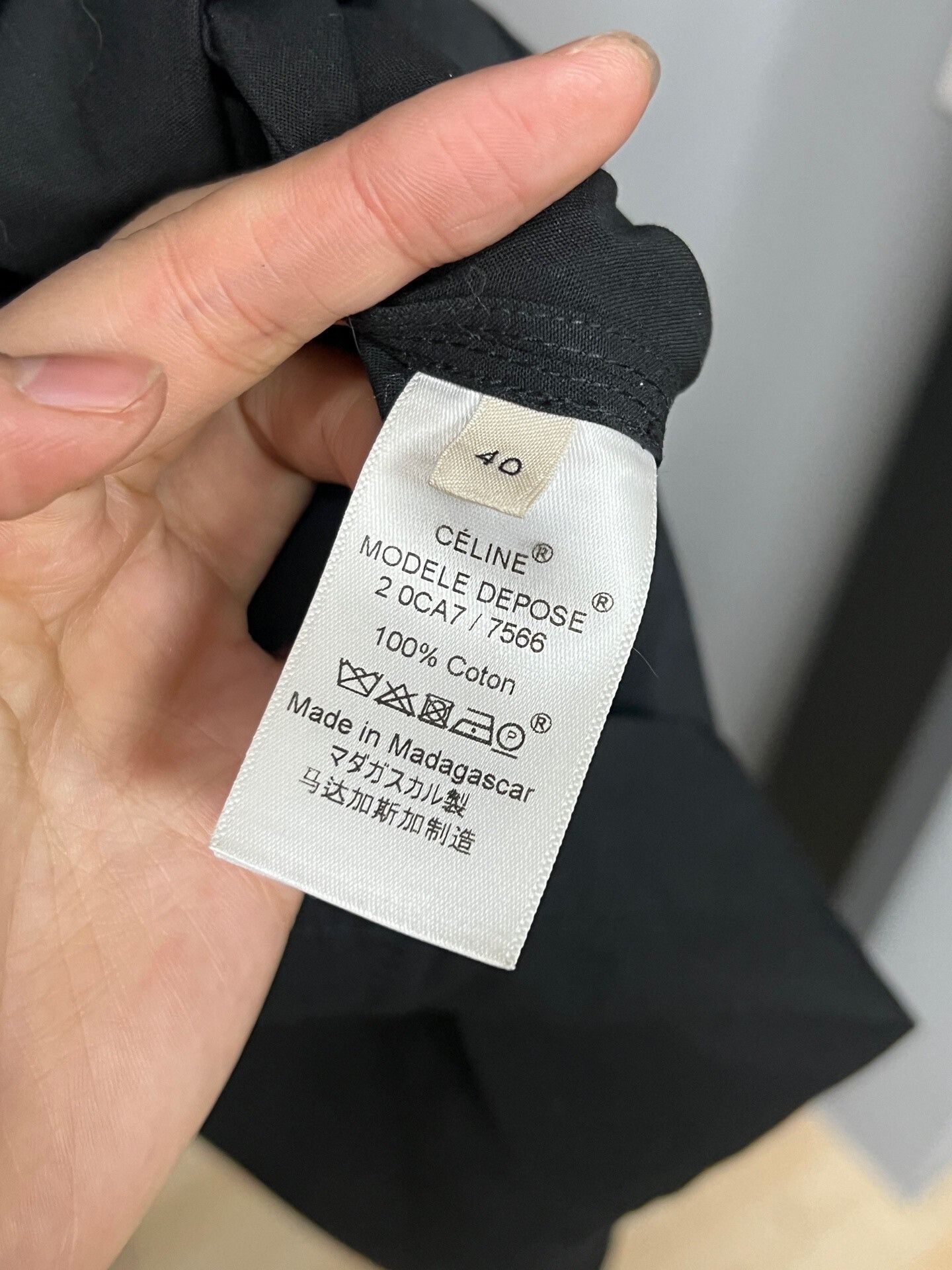 Celine black puff sleeve top by Celine Size M / US 6-8 / IT 42-44 - 4 Thumbnail