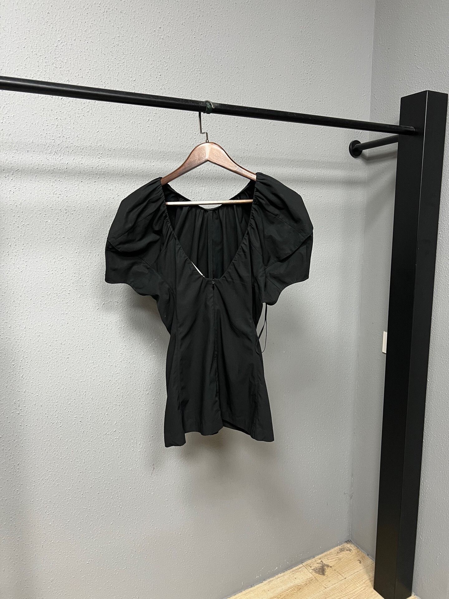 Celine black puff sleeve top by Celine Size M / US 6-8 / IT 42-44 - 2 Thumbnail