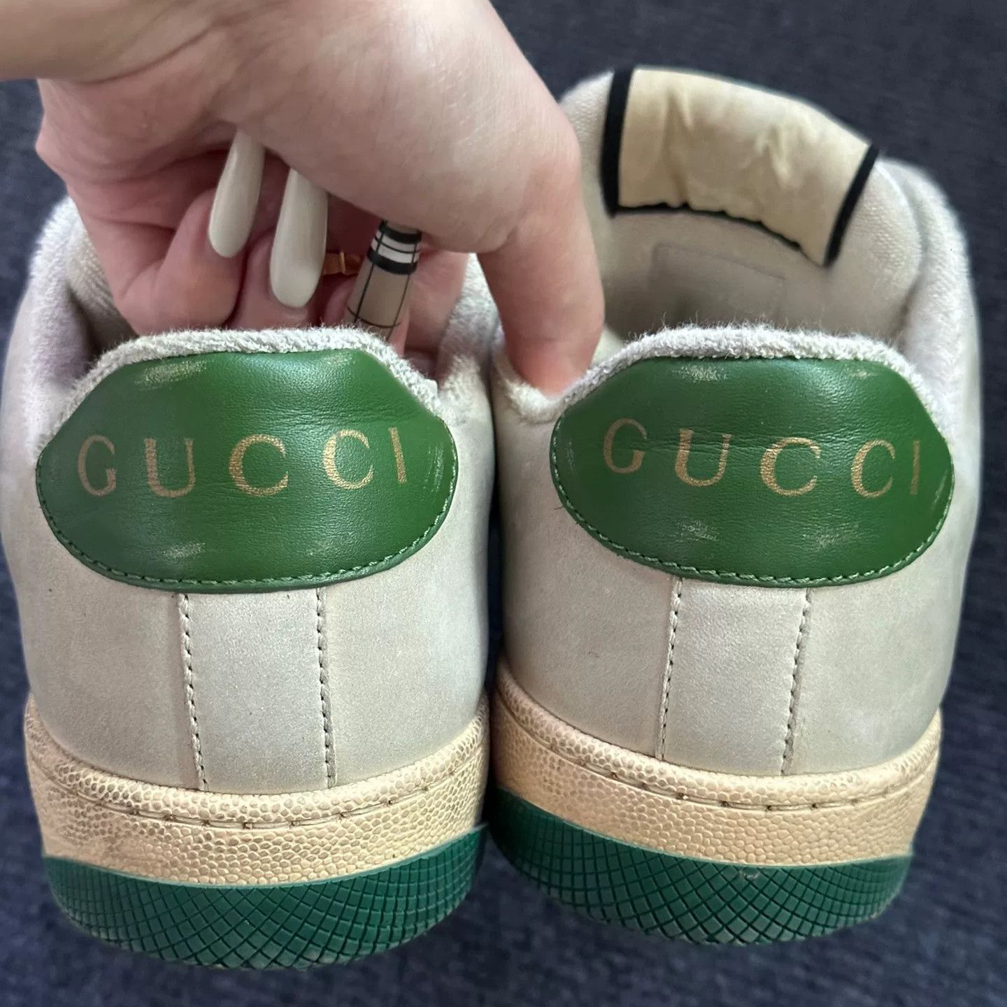 Gucci gucci green double G sneakers size 36.5 Size US 6.5 / EU 39-40 - 4 Thumbnail