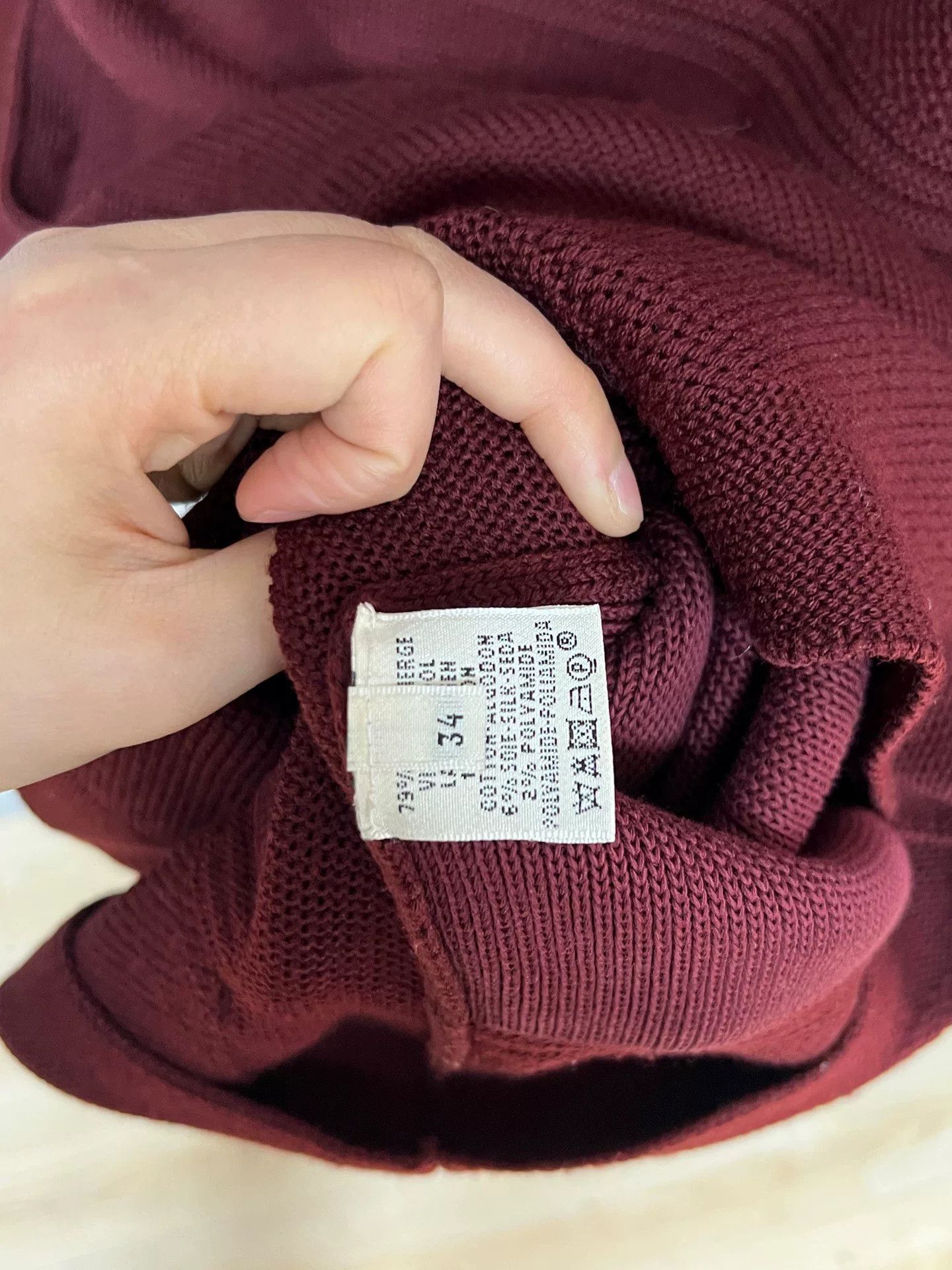 Hermes red knitted dress from Hermes Size S / US 4 / IT 40 - 3 Thumbnail