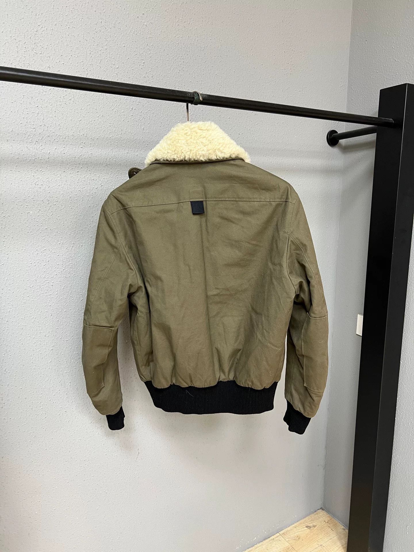 Saint Laurent Paris army green fur-collared jacket Size US L / EU 52-54 / 3 - 2 Thumbnail