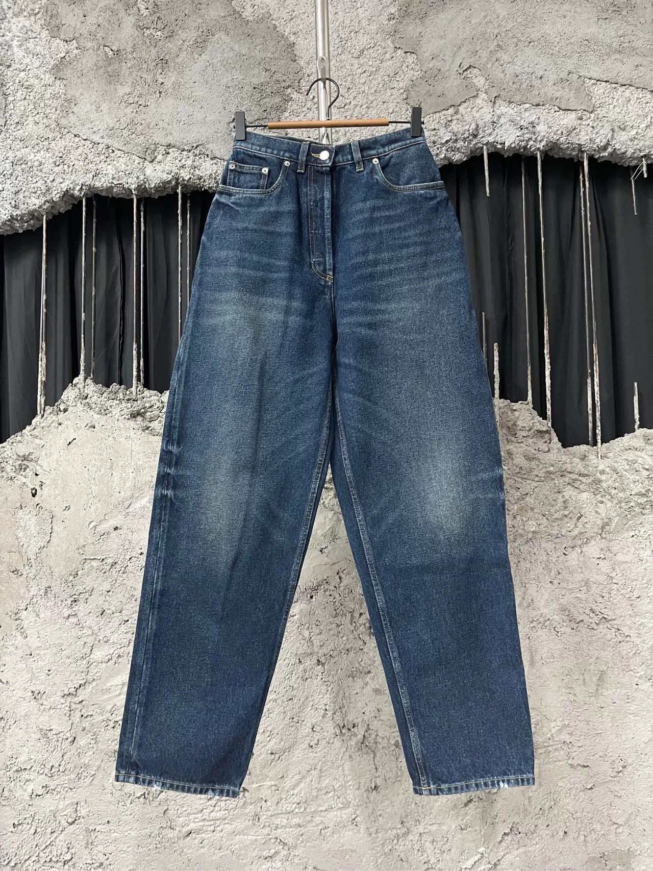 Prada Prada Metal Triangle Denim Pants Size 26 Size 26" / US 2 / IT 38 - 2 Thumbnail