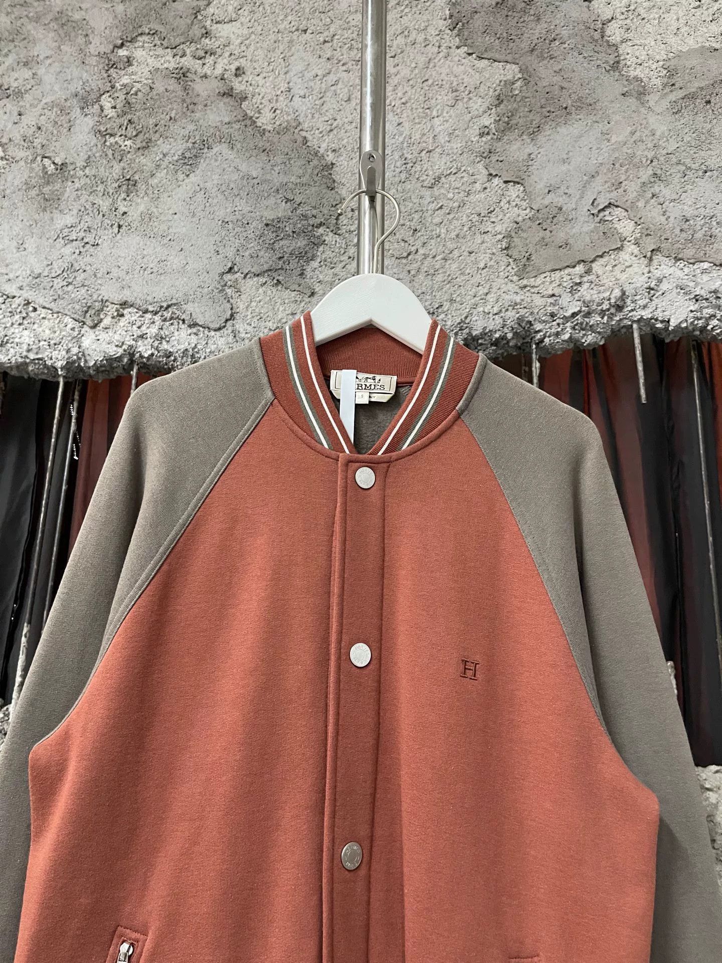 Hermes hermes color-block baseball jacket Size US S / EU 44-46 / 1 - 3 Thumbnail