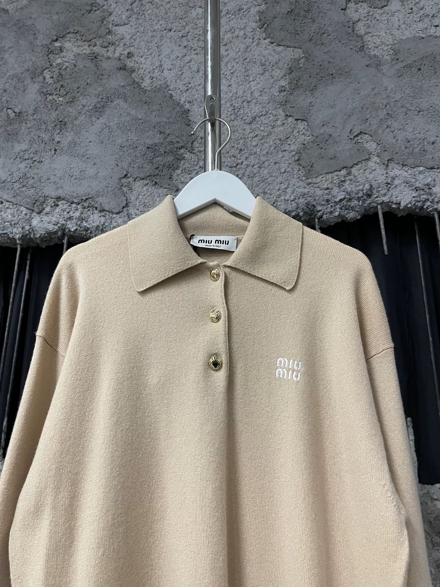 Miu Miu miumiu cashmere knit polo long sleeve Size S / US 4 / IT 40 - 3 Thumbnail