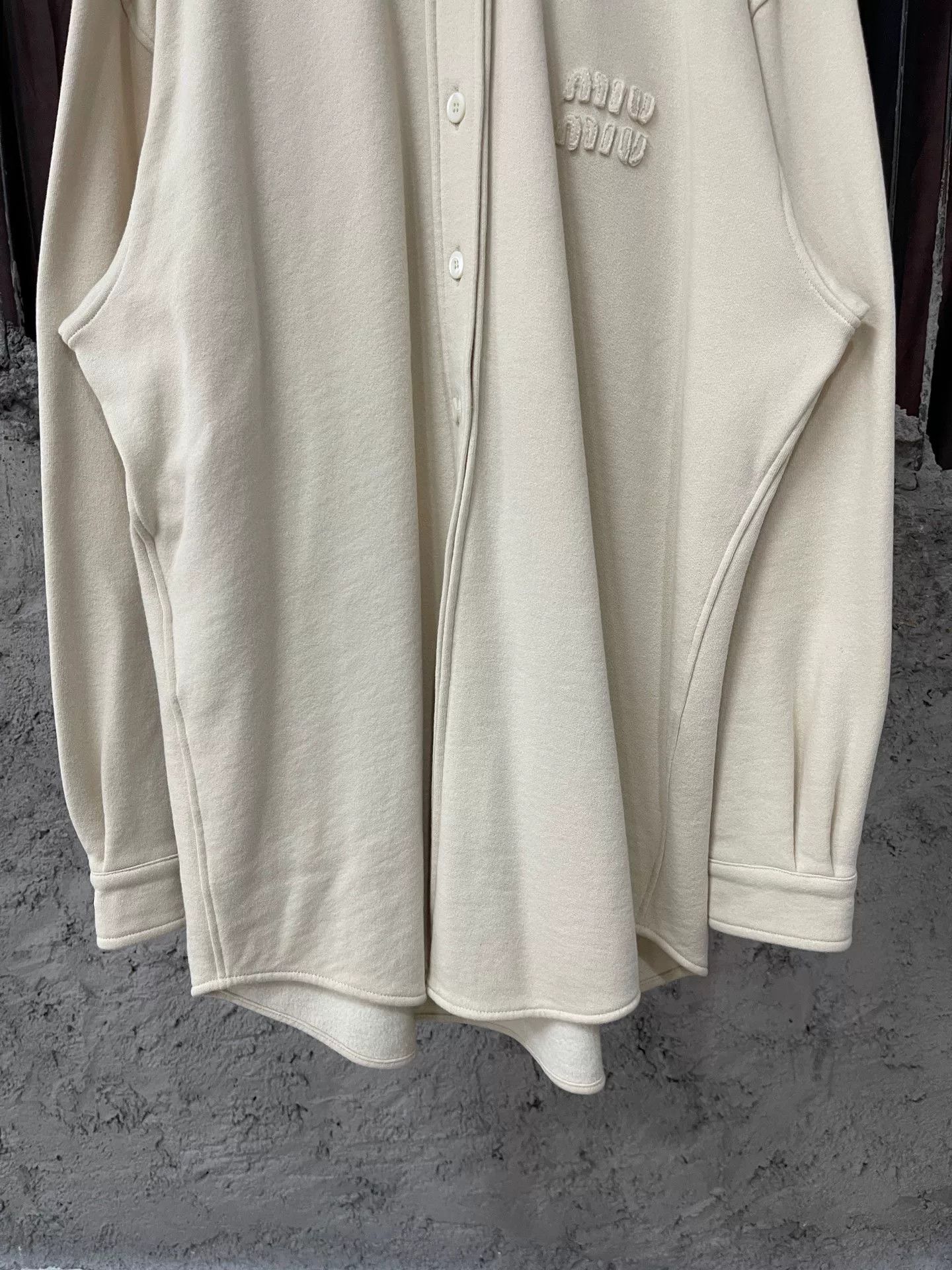 Miu Miu Miumiu White Thick Shirt Size S Size S / US 4 / IT 40 - 4 Thumbnail