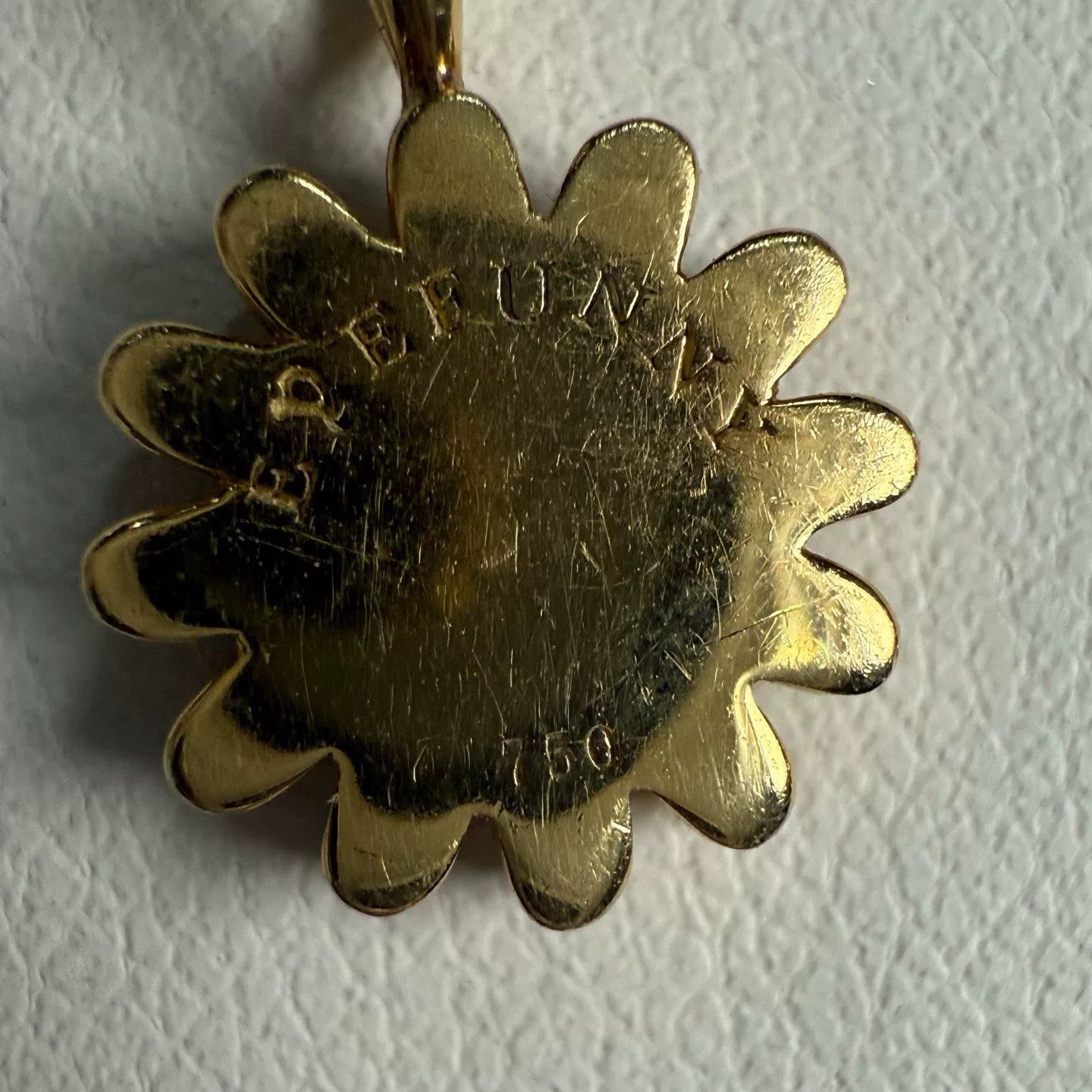 EYEFUNNY 18k Gold Diamond Daisy Pendant Size ONE SIZE - 4 Thumbnail
