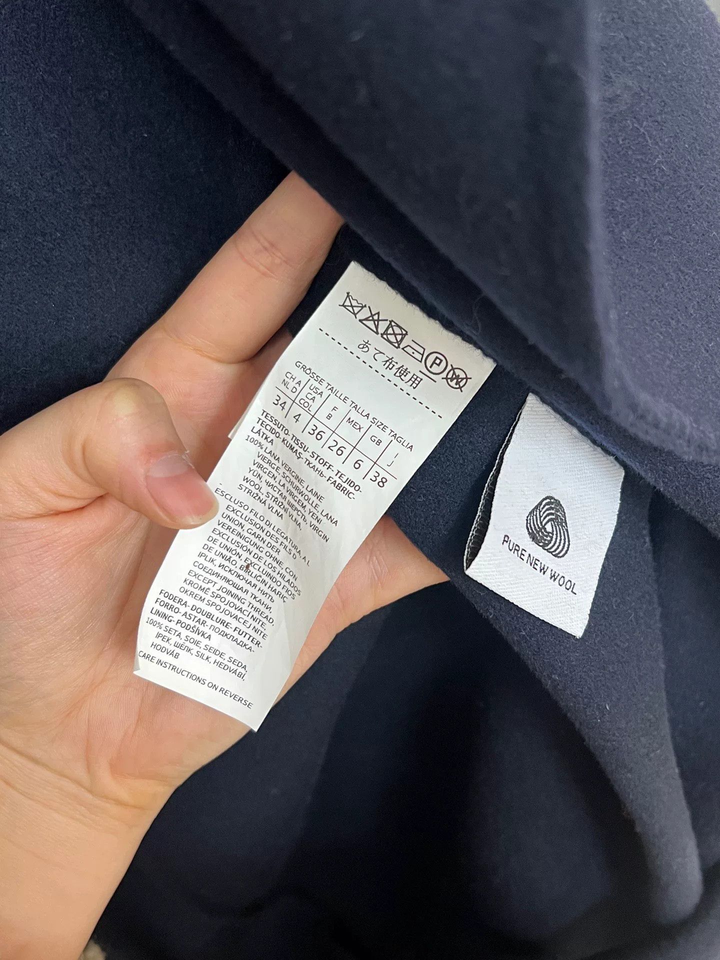 Max Mara Smaxmara Paldo Navy Blue Bathrobe Coat Size XS / US 0-2 / IT 36-38 - 4 Thumbnail