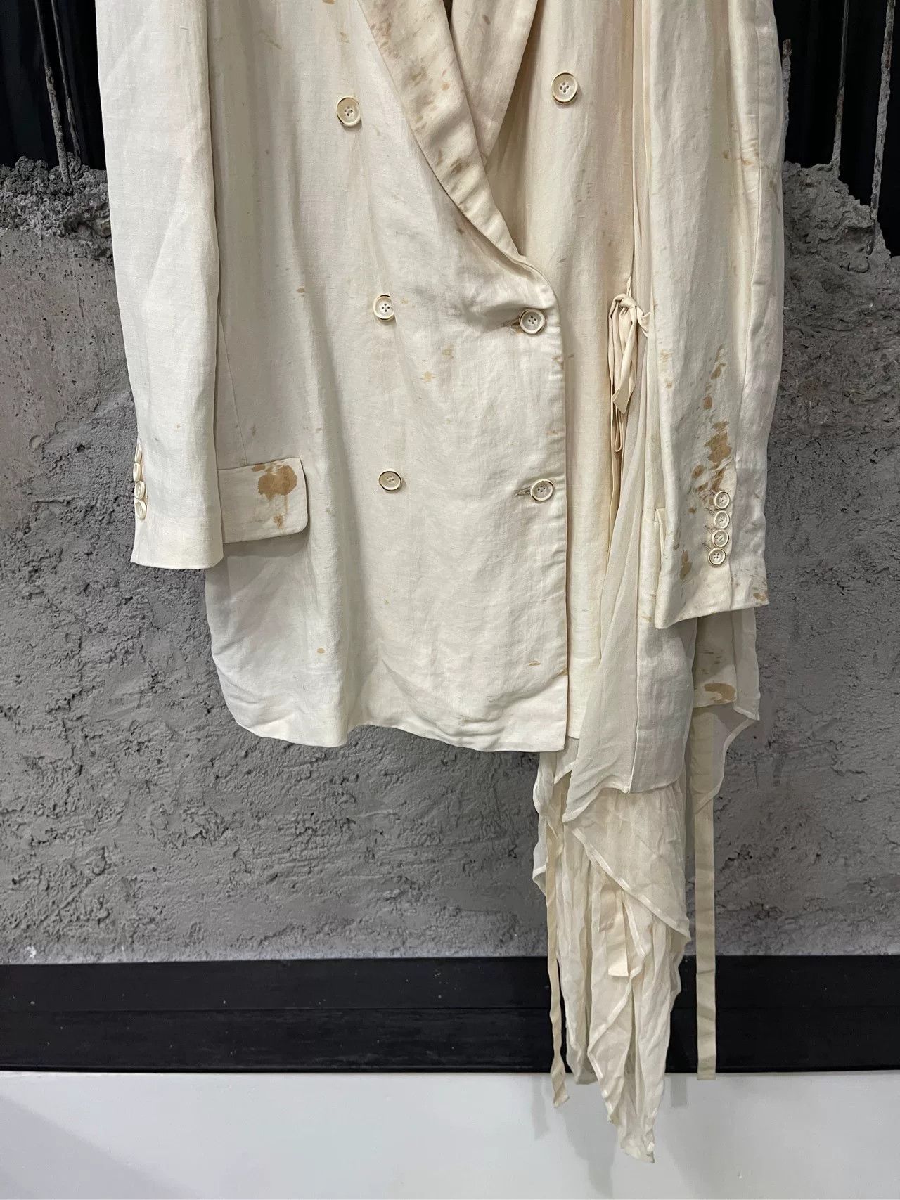 Uma Wang uma wang irregular tea-dyed coat Size S / US 4 / IT 40 - 4 Thumbnail