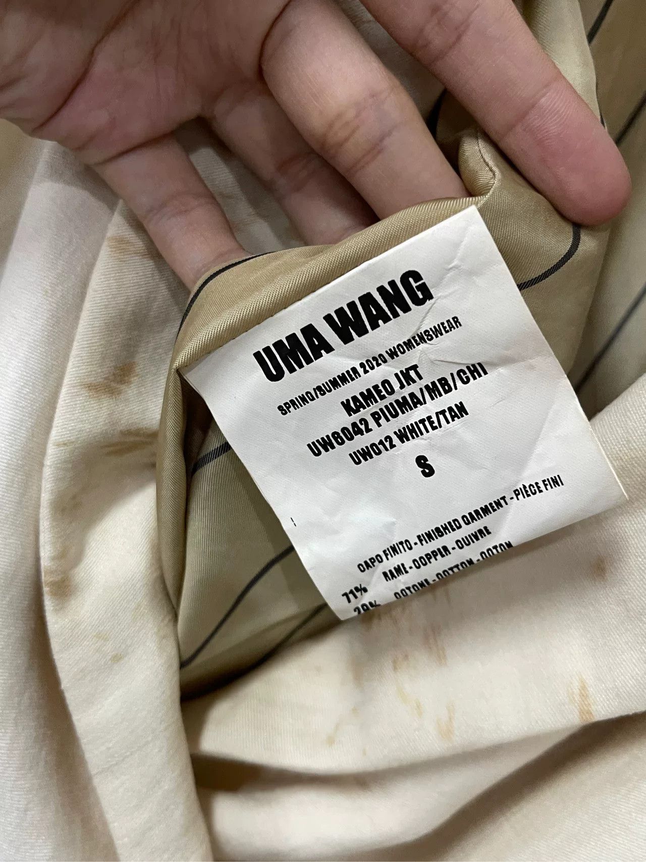 Uma Wang uma wang irregular tea-dyed coat Size S / US 4 / IT 40 - 6 Thumbnail