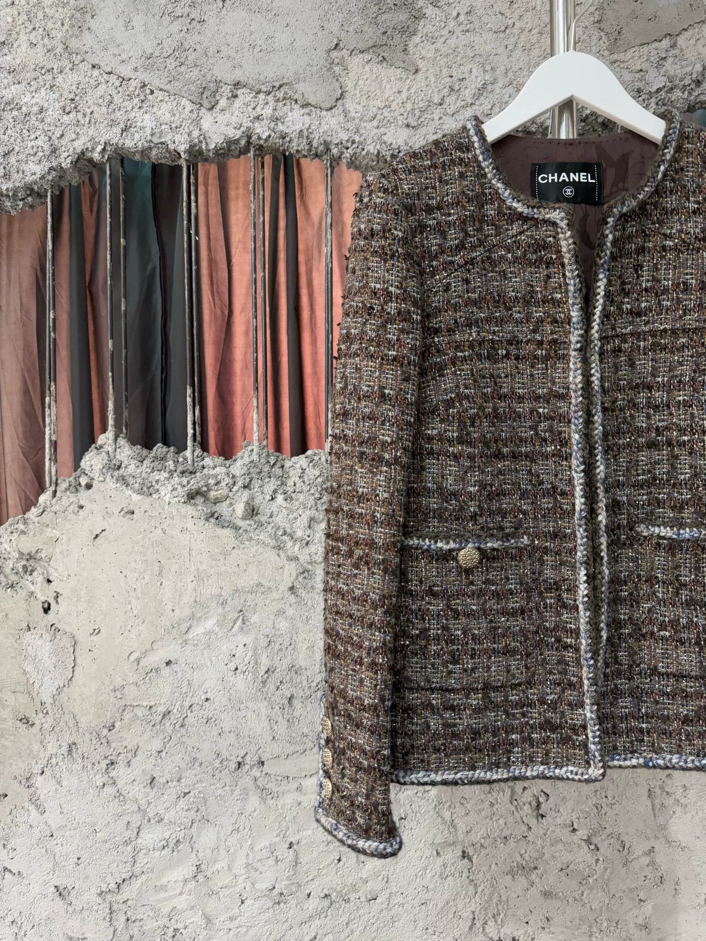 chanel forest series tweed jacket
