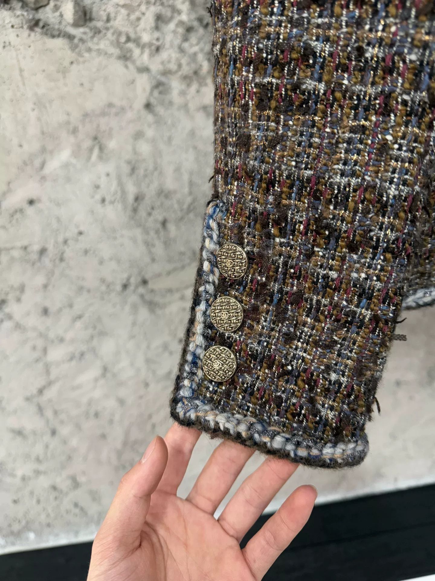 chanel forest series tweed jacket