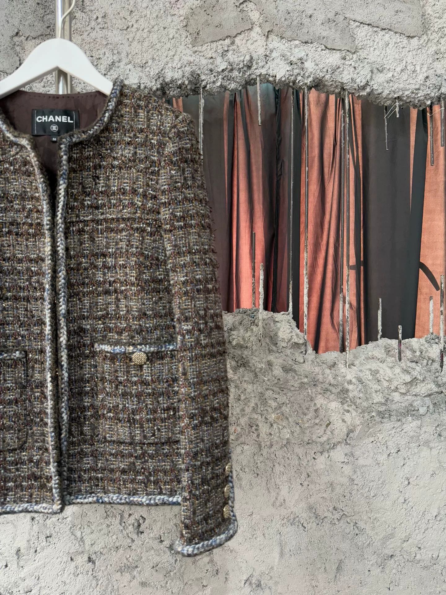 chanel forest series tweed jacket