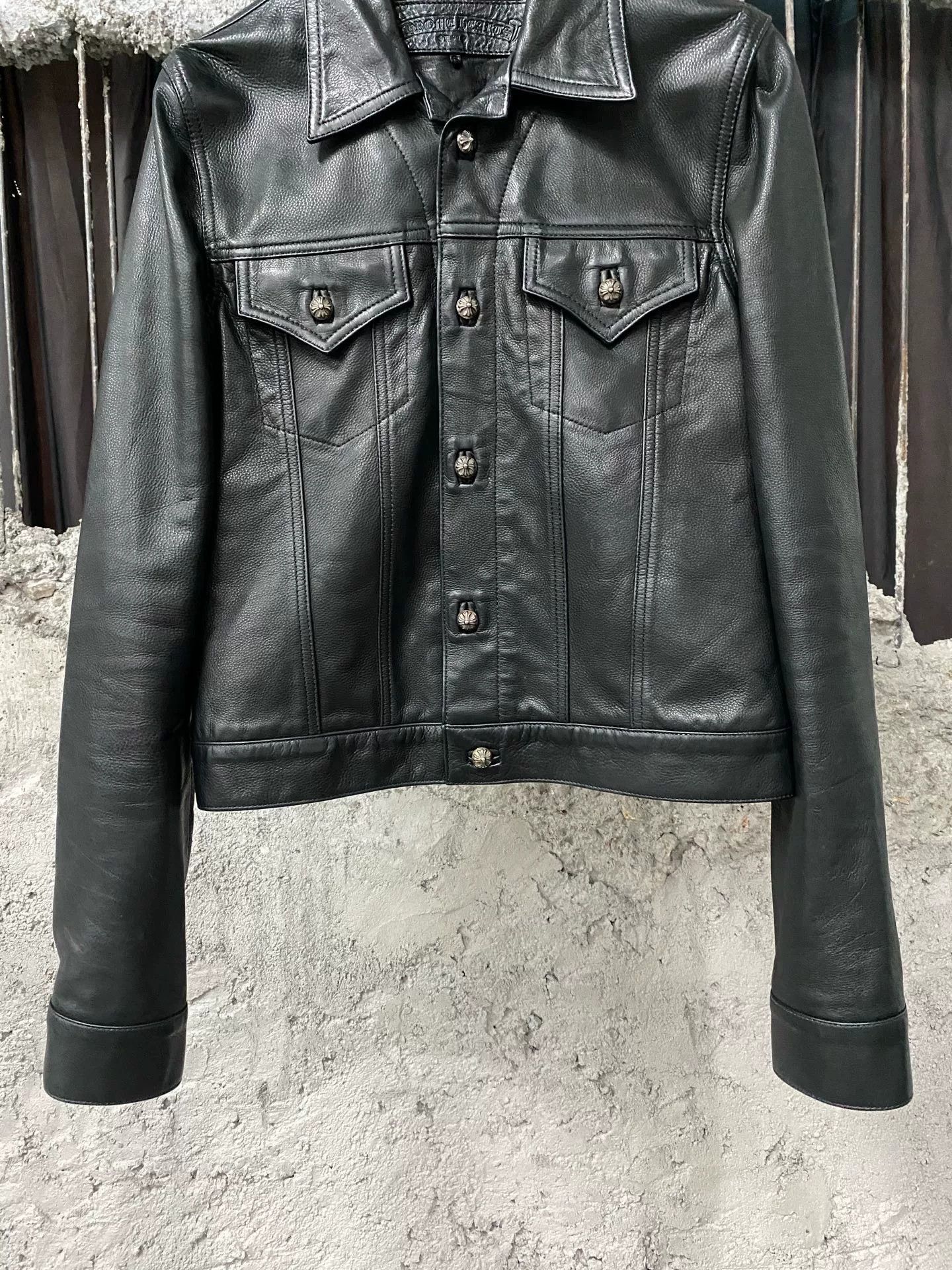 Chrome Hearts chrome hearts black leather jacket size s Size US S / EU 44-46 / 1 - 4 Thumbnail
