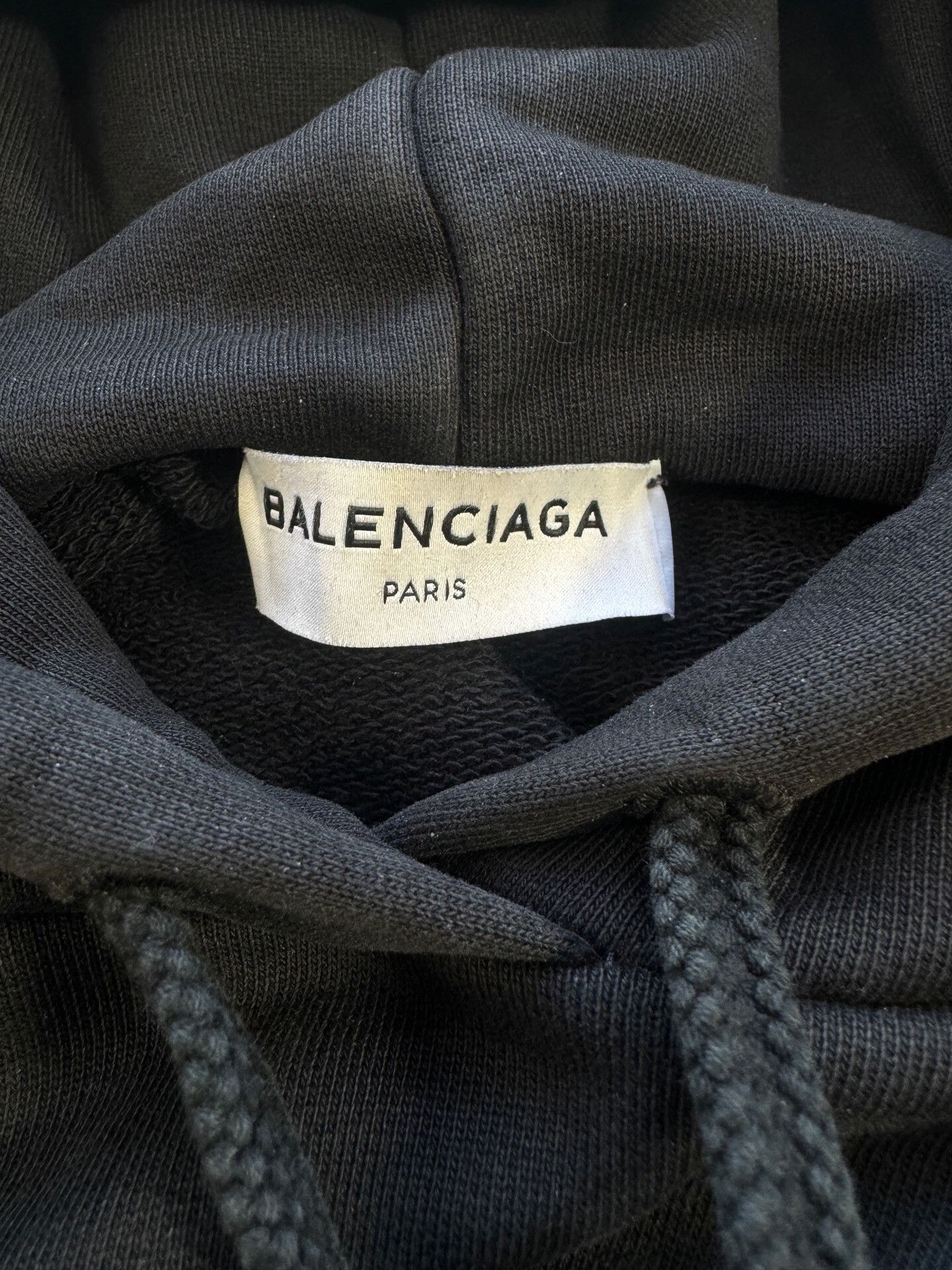 Balenciaga balenciaga black logo hoodie size M Size US M / EU 48-50 / 2 - 4 Thumbnail