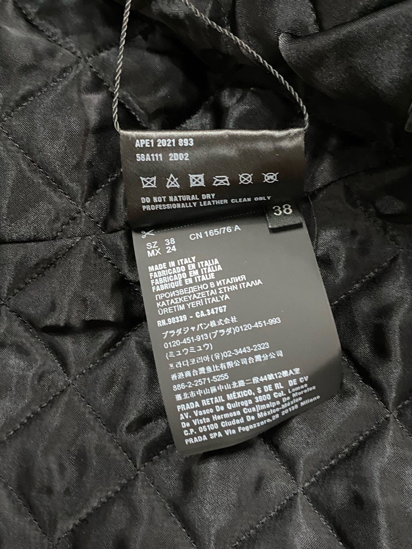 Prada prada leather motorcycle jacket in new condition Size S / US 4 / IT 40 - 7 Thumbnail