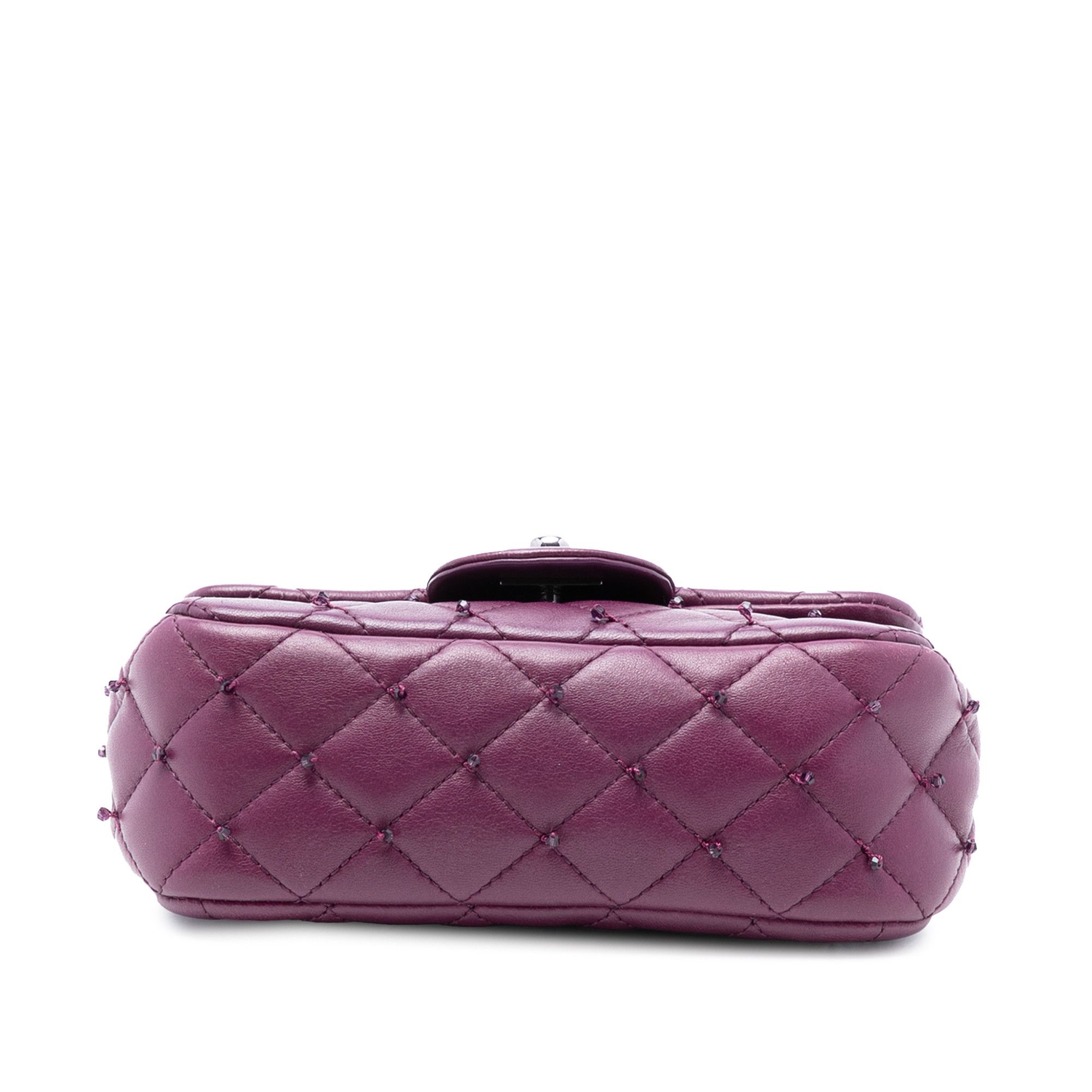 Chanel Chanel Extra Mini Rectangular Lambskin Beaded Single Flap Size ONE SIZE - 3 Thumbnail