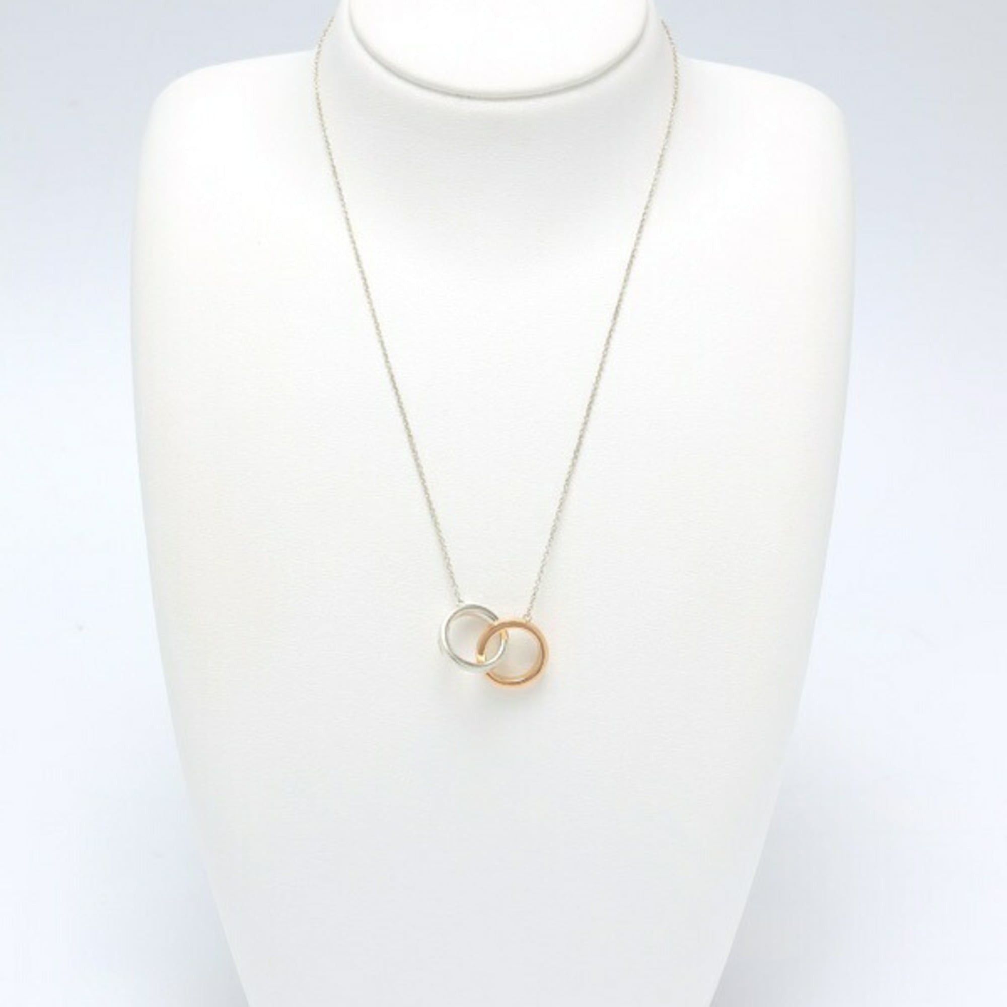 Tiffany & Co. Tiffany & Co. 1837 Interlocking Circle Pendant Necklace 60013936 18KPG 925 Sterling Silver 40cm S-159575 Size ONE SIZE - 2 Thumbnail