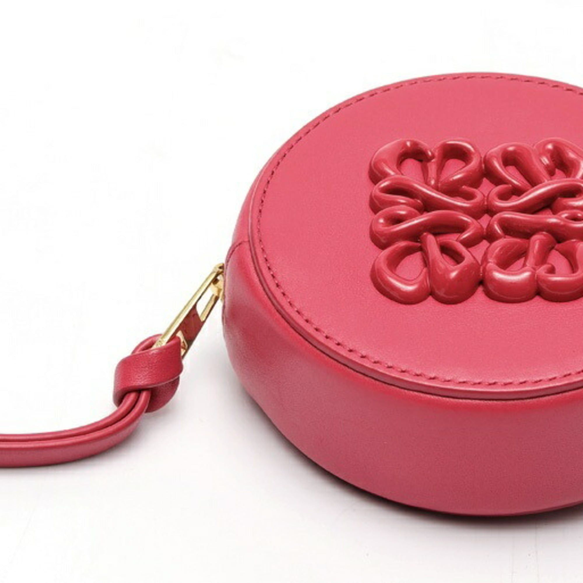 Loewe LOEWE Cookie Pouch Mini Coin Case Leather Pink S-159567 Size ONE SIZE - 3 Thumbnail