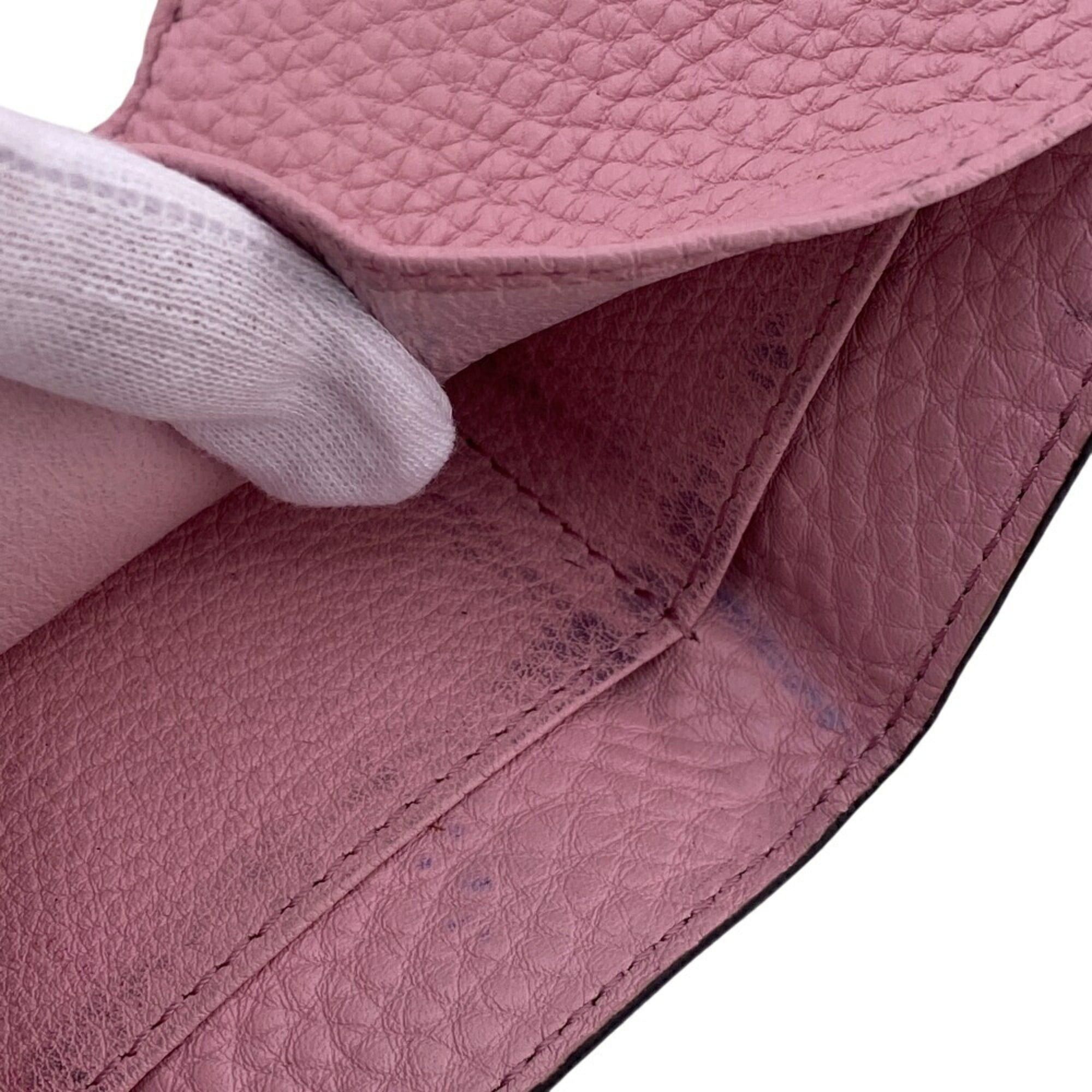 Fendi FENDI Selleria Compact Wallet, Tri-fold Beige, Women's Size ONE SIZE - 7 Thumbnail
