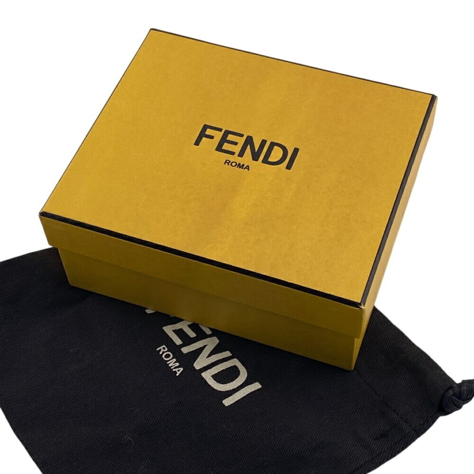 Fendi FENDI Selleria Compact Wallet, Tri-fold Beige, Women's Size ONE SIZE - 12 Thumbnail