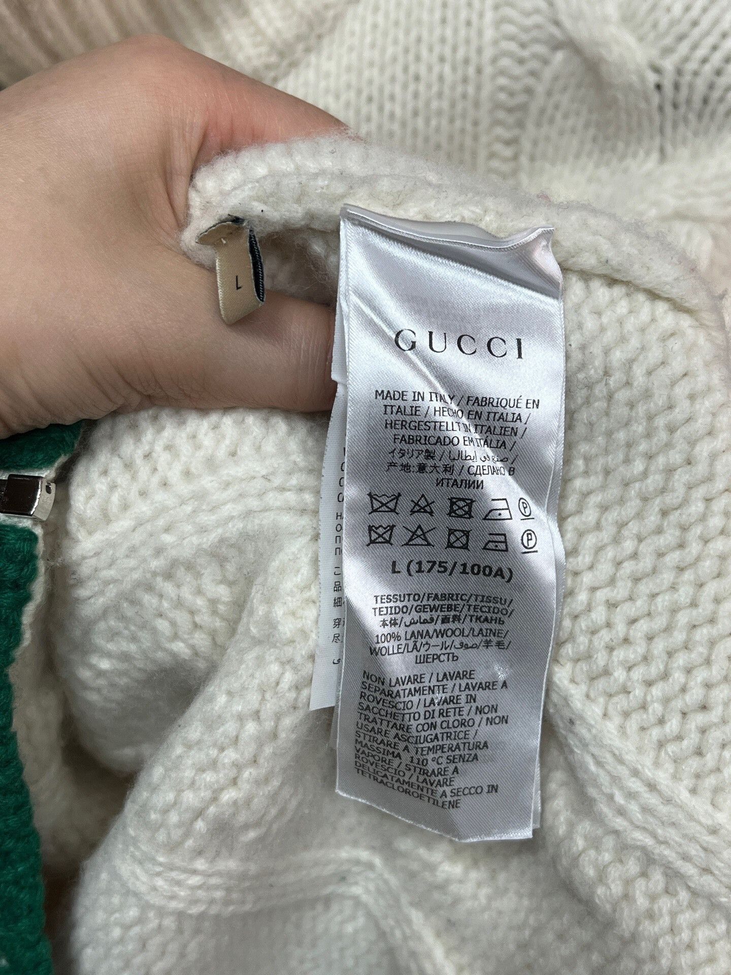 Gucci gucci color-blocked wool jacket size large Size US L / EU 52-54 / 3 - 3 Thumbnail