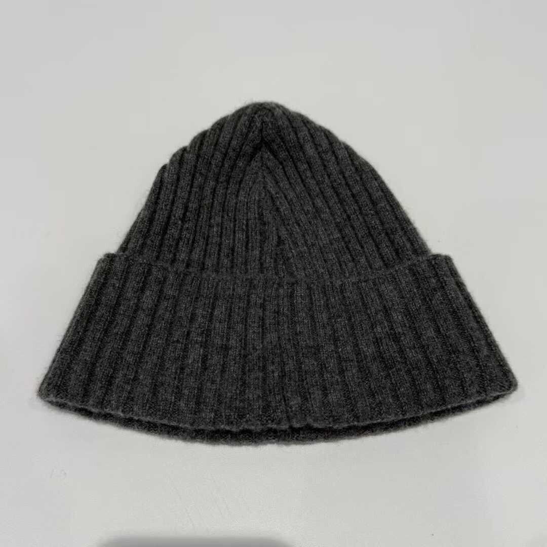 Chrome Hearts gray knitted cross flower beanie hat Size ONE SIZE - 2 Thumbnail