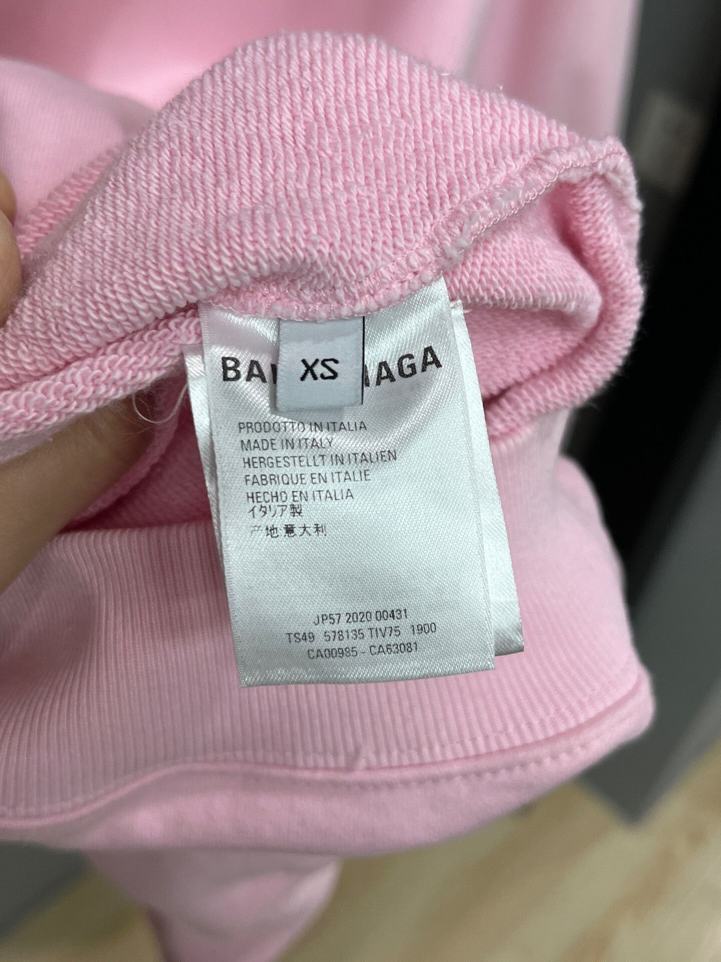 Balenciaga balenciaga pink crew neck hoodie Size XS / US 0-2 / IT 36-38 - 3 Thumbnail