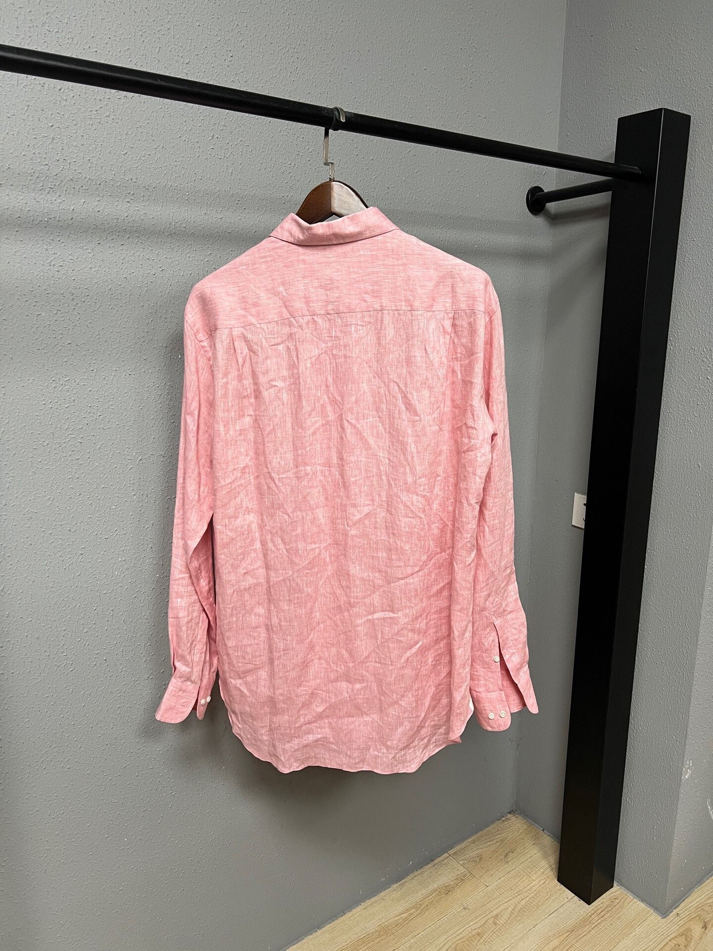 Loro Piana pink linen shirt from Loro Piana Size US XXL / EU 58 / 5 - 2 Thumbnail