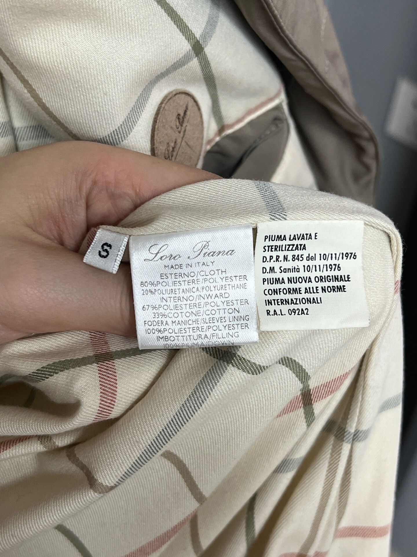 Loro Piana Loro Piana Beige Cotton Puffer Jacket Size US S / EU 44-46 / 1 - 4 Thumbnail
