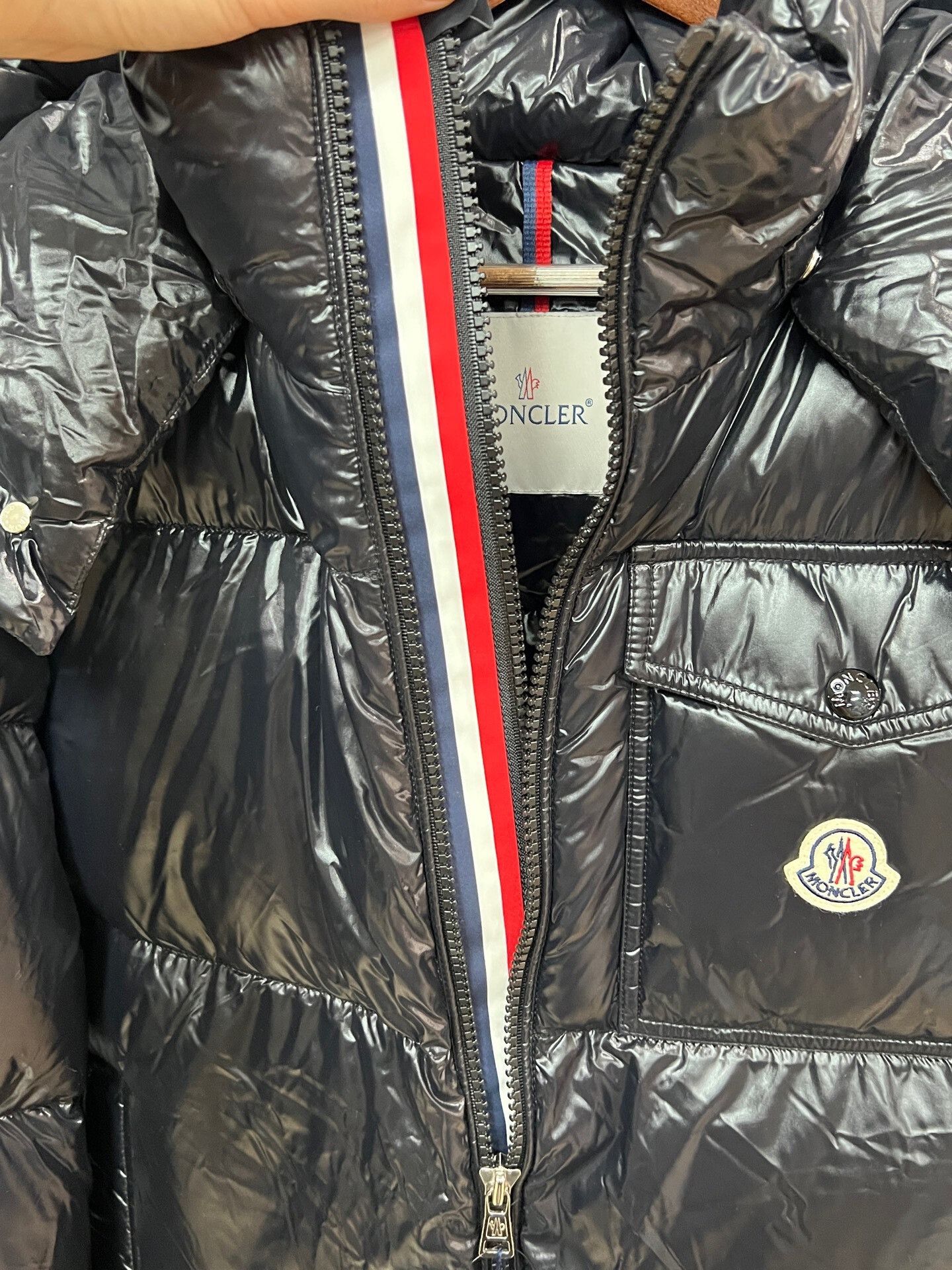 Moncler black hooded down jacket by Moncler Size US XL / EU 56 / 4 - 4 Thumbnail