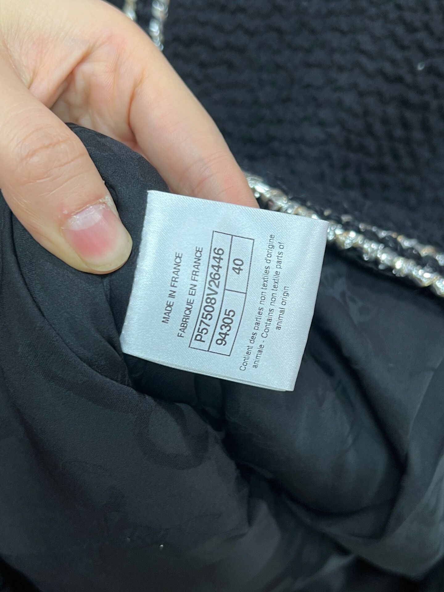 Chanel black and silver trimmed Chanel jacket Size M / US 6-8 / IT 42-44 - 4 Thumbnail