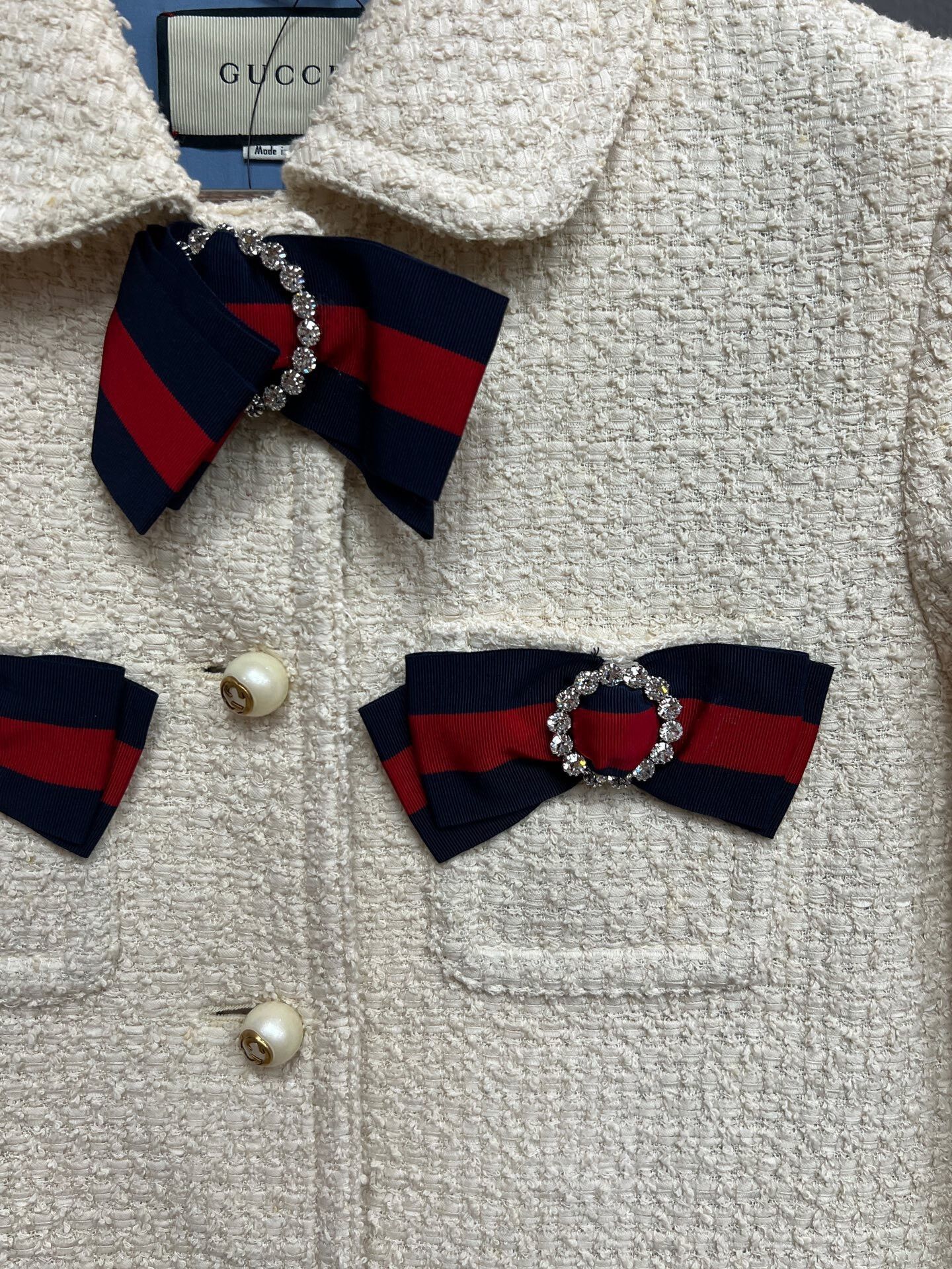 Gucci gucci floral bow rhinestone outerwear jacket Size XL / US 12-14 / IT 48-50 - 3 Thumbnail
