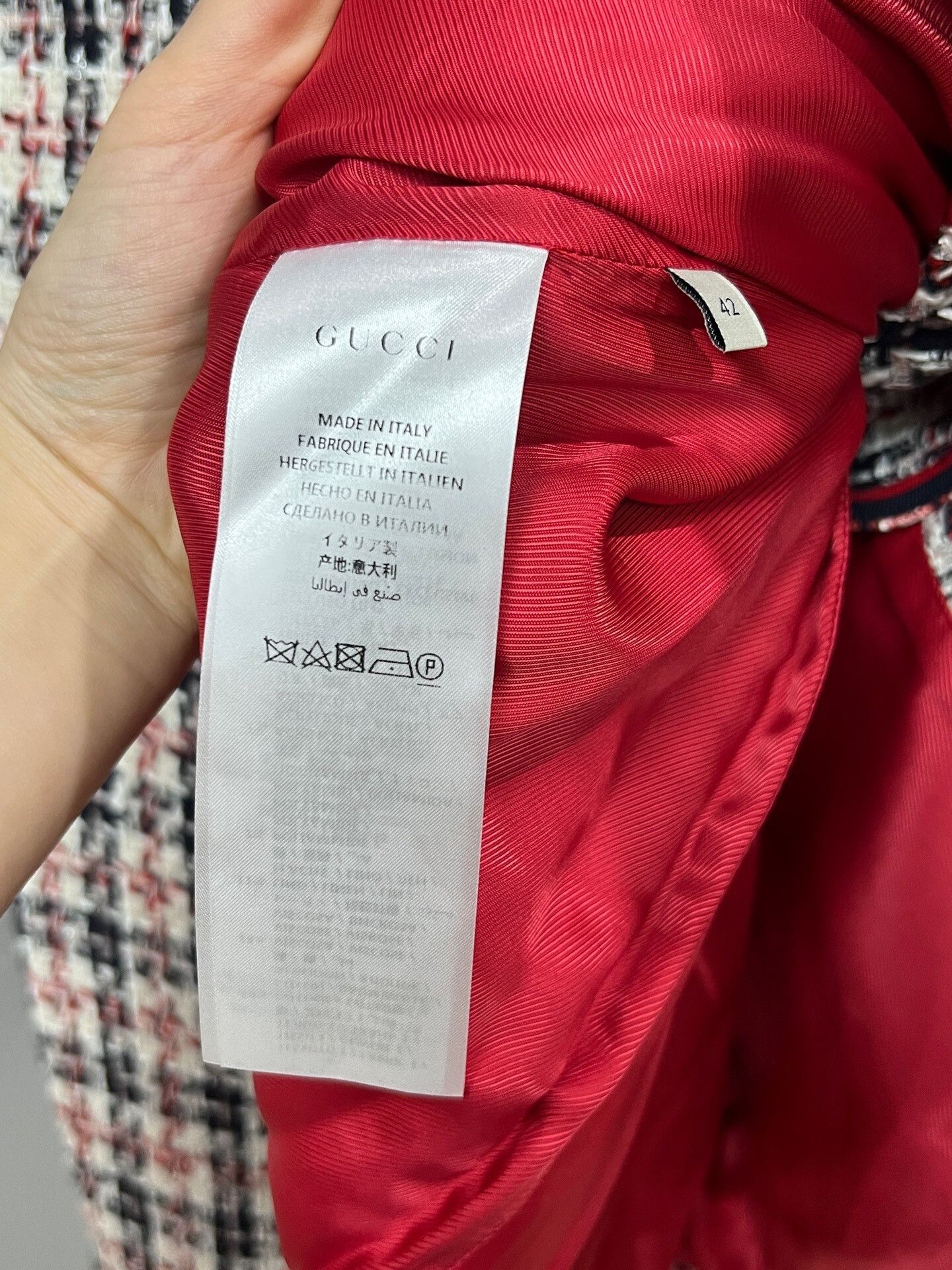 Gucci gucci color-blocked plaid wool coat Size M / US 6-8 / IT 42-44 - 4 Thumbnail