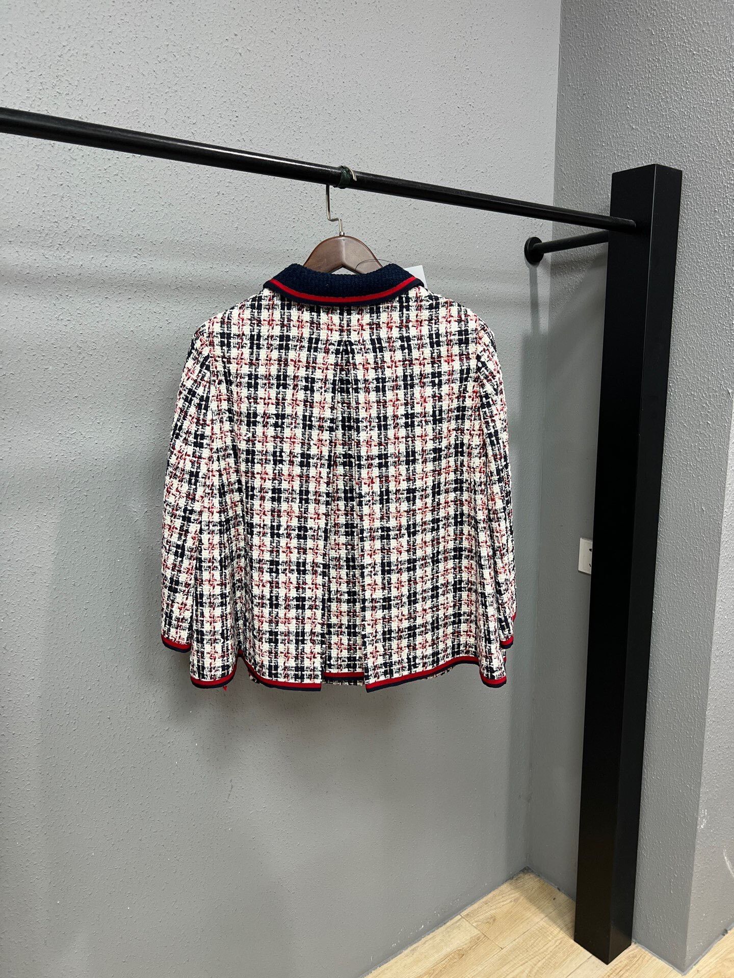 Gucci gucci color-blocked plaid wool coat Size M / US 6-8 / IT 42-44 - 2 Thumbnail