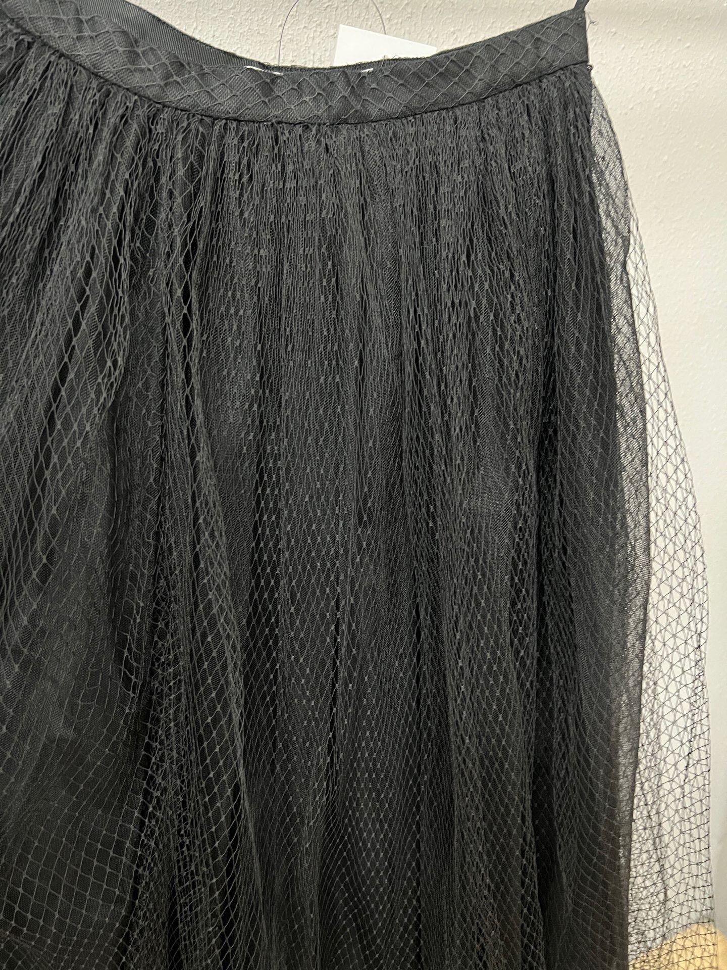 Dior classic black tulle skirt by dior Size 36" / US 14 / IT 50 - 3 Thumbnail