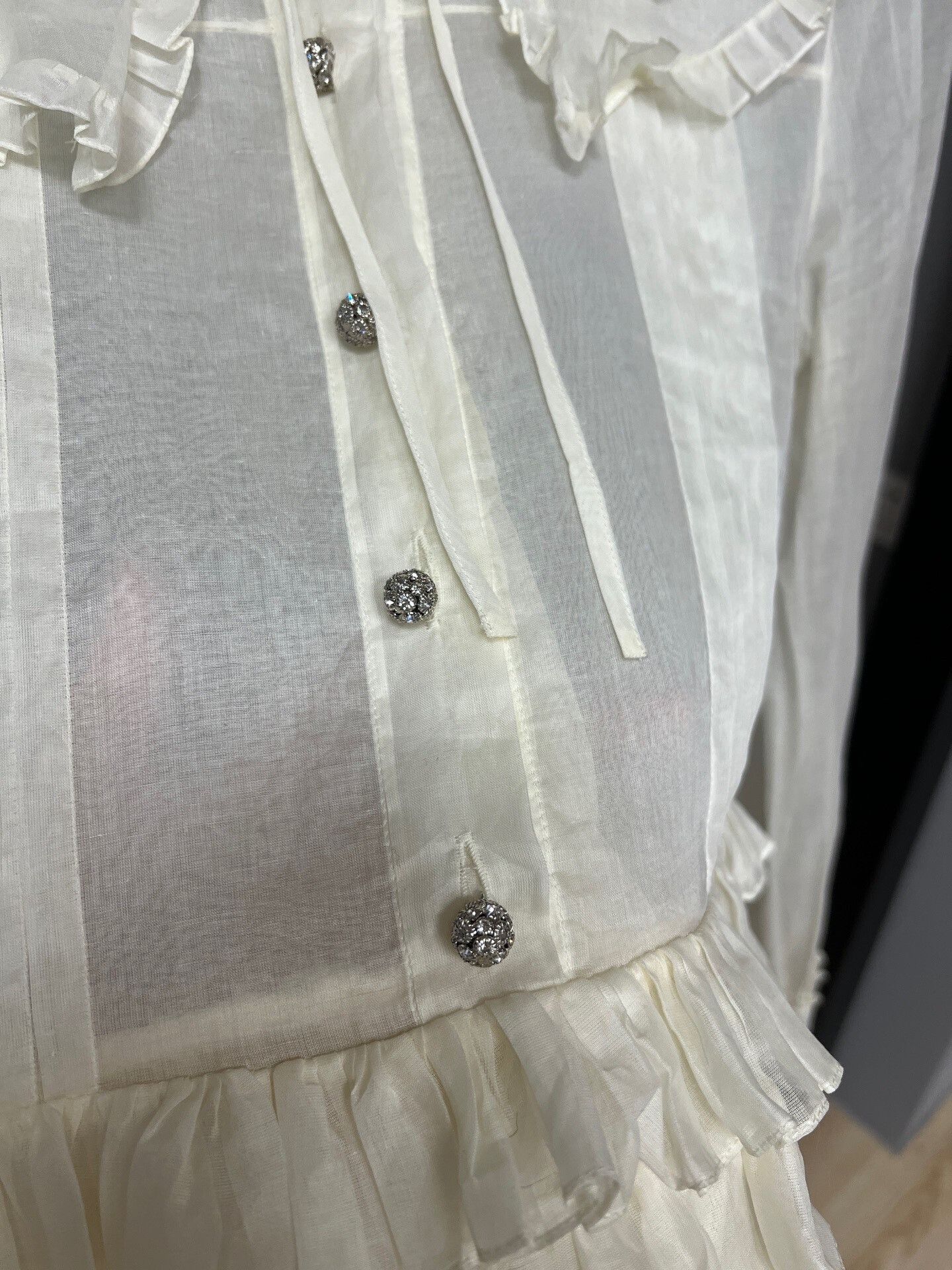 Miu Miu white lace cake dress by Miu Miu Size M / US 6-8 / IT 42-44 - 3 Thumbnail