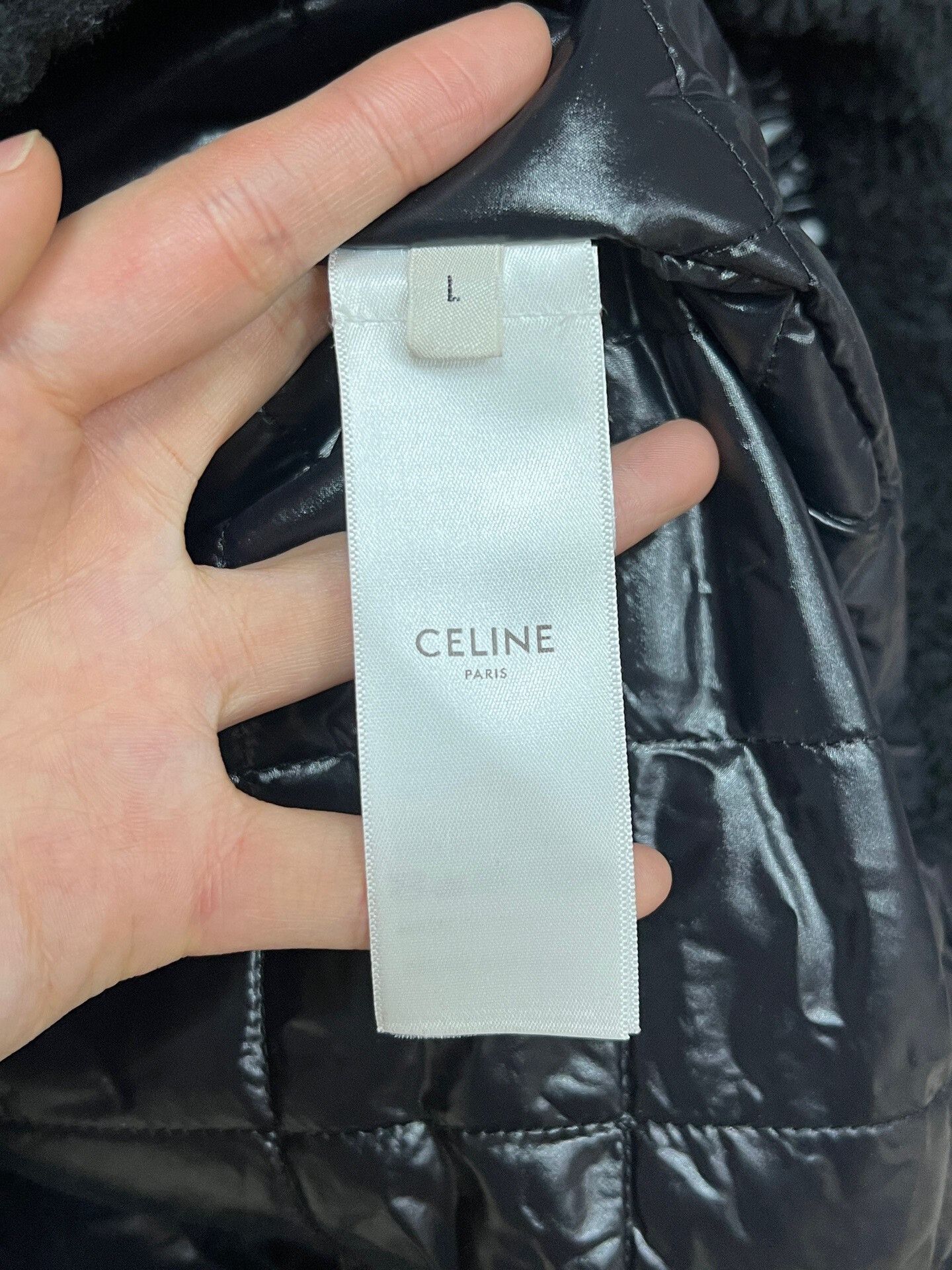 Celine Celine Black Studded Teddy Jacket Size L Size L / US 10 / IT 46 - 4 Thumbnail