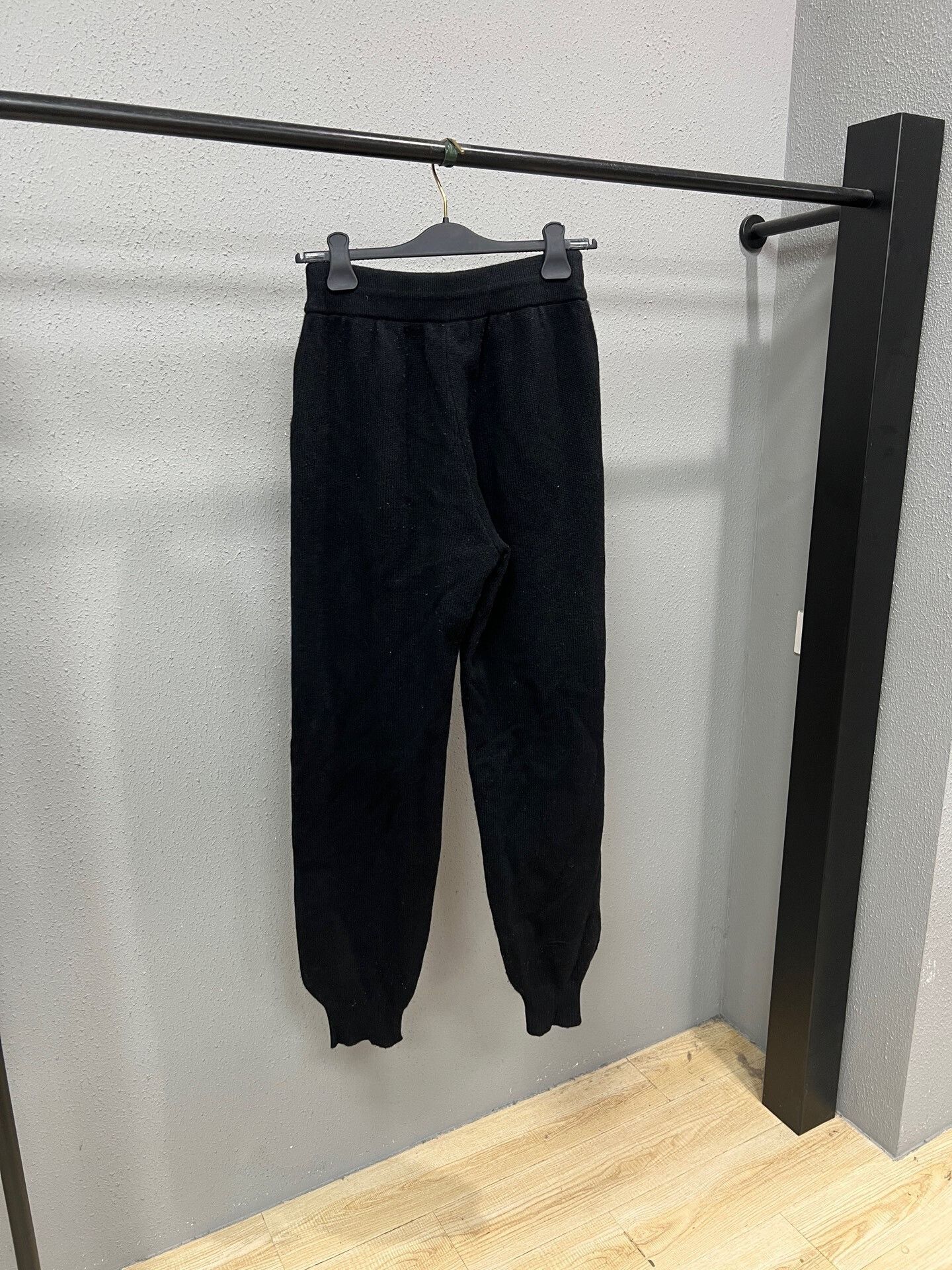 Celine black drawstring cashmere joggers Size 30" / US 8 / IT 44 - 2 Thumbnail