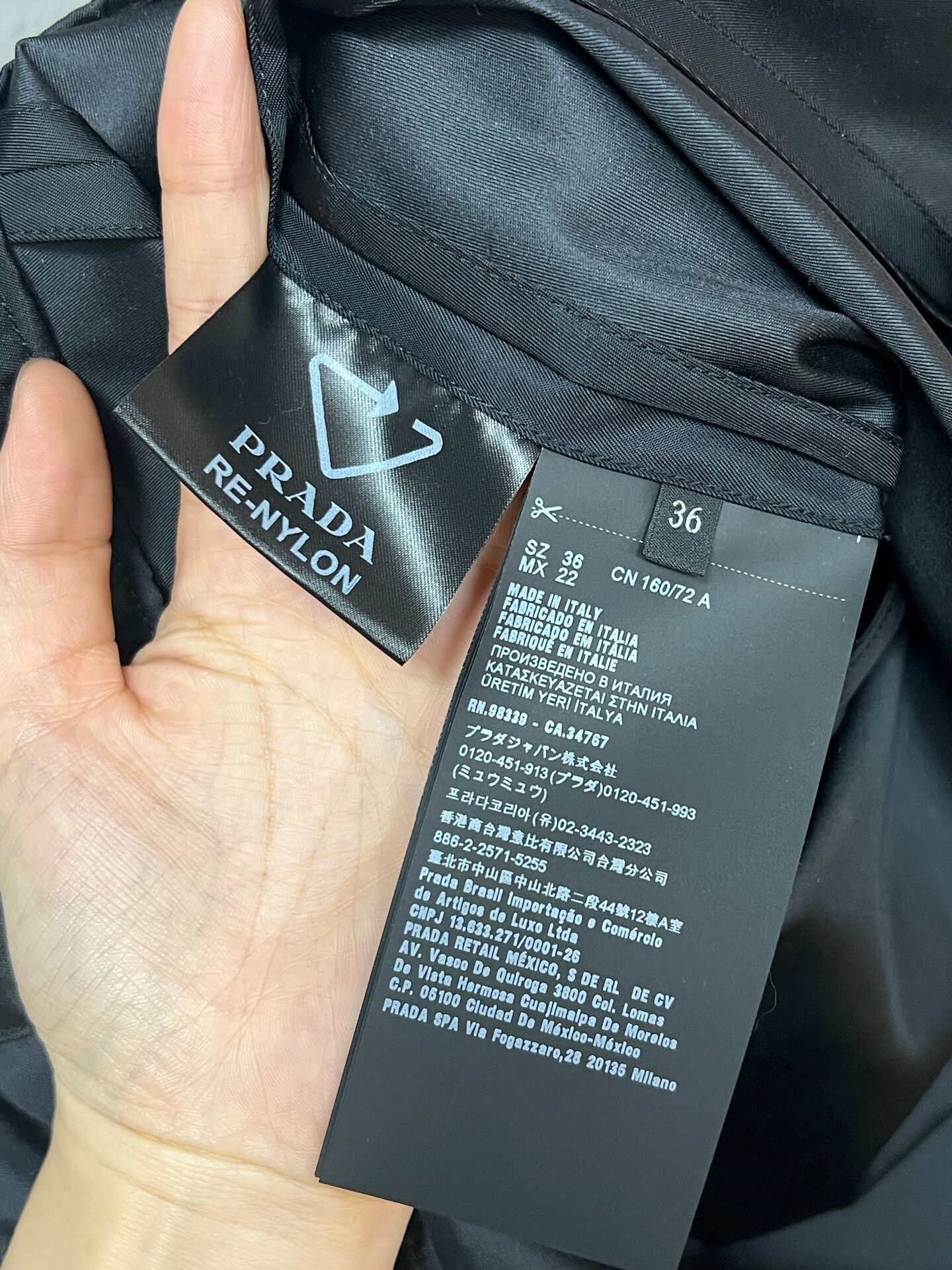 Prada prada black nylon strap skirt Size ONE SIZE - 6 Thumbnail